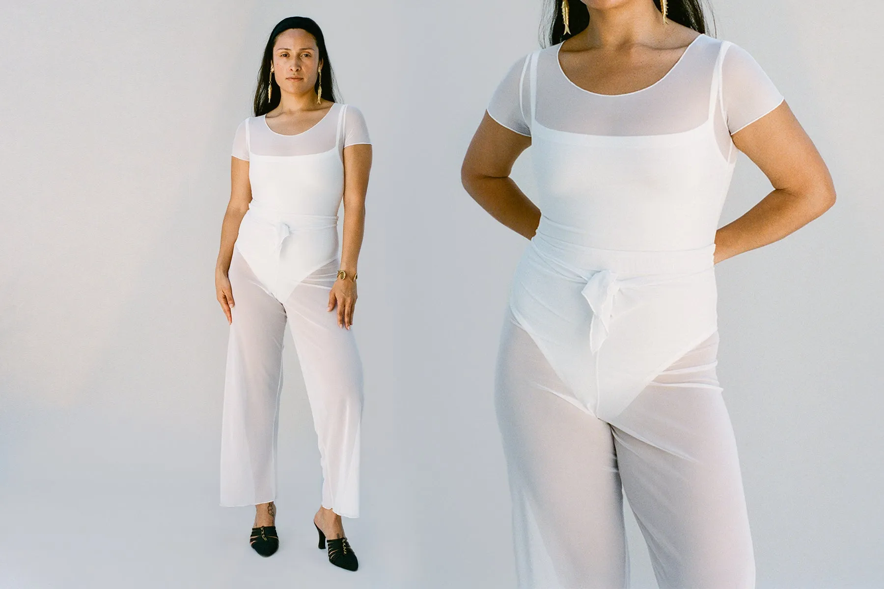 Mesh Pareo Pant - White sold by Gil Rodriguez