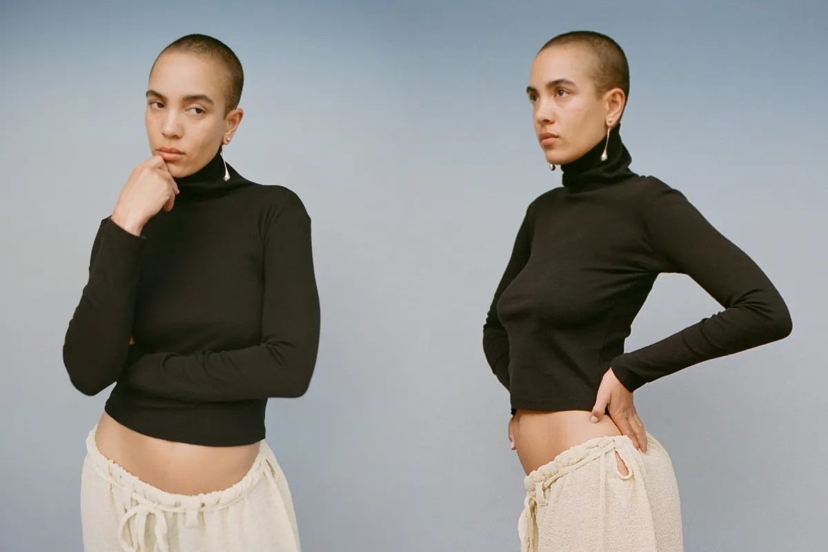 Turtleneck L/S Bellevue Tee - Black sold by Gil Rodriguez