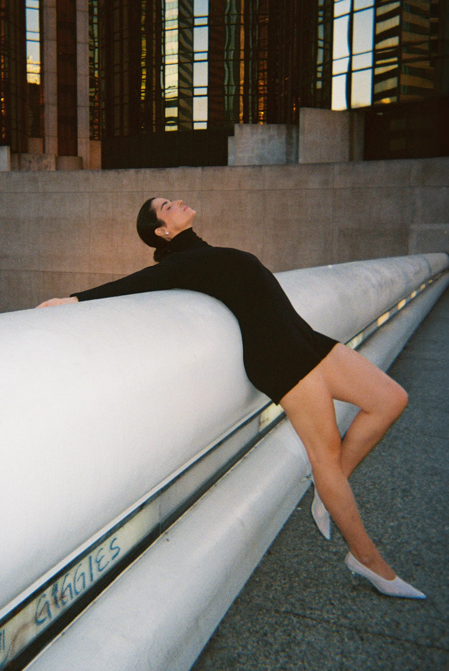 Turtleneck L/S Bellevue Mini Dress - Black sold by Gil Rodriguez product image thumbnail 5