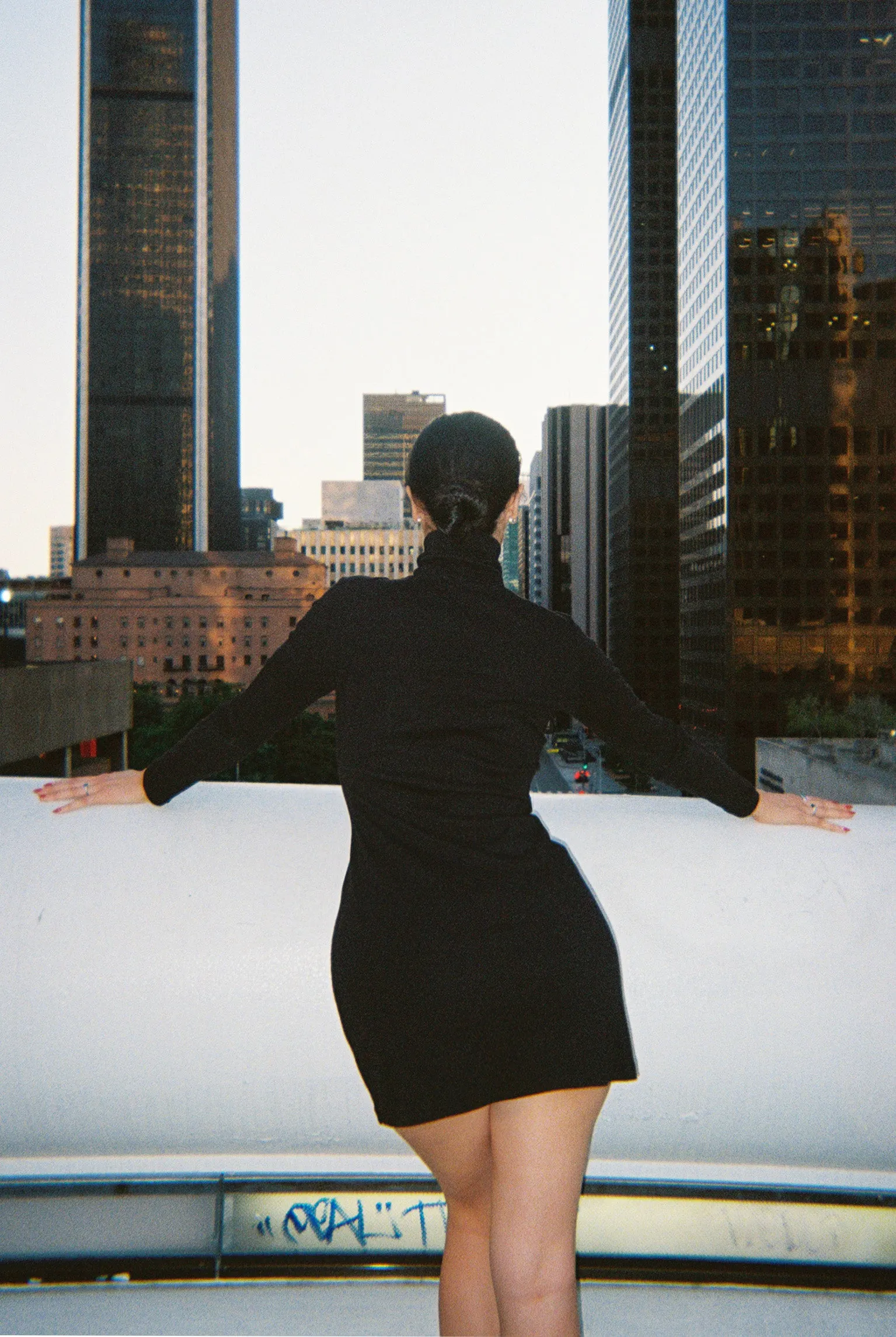 Turtleneck L/S Bellevue Mini Dress - Black sold by Gil Rodriguez product image thumbnail 3