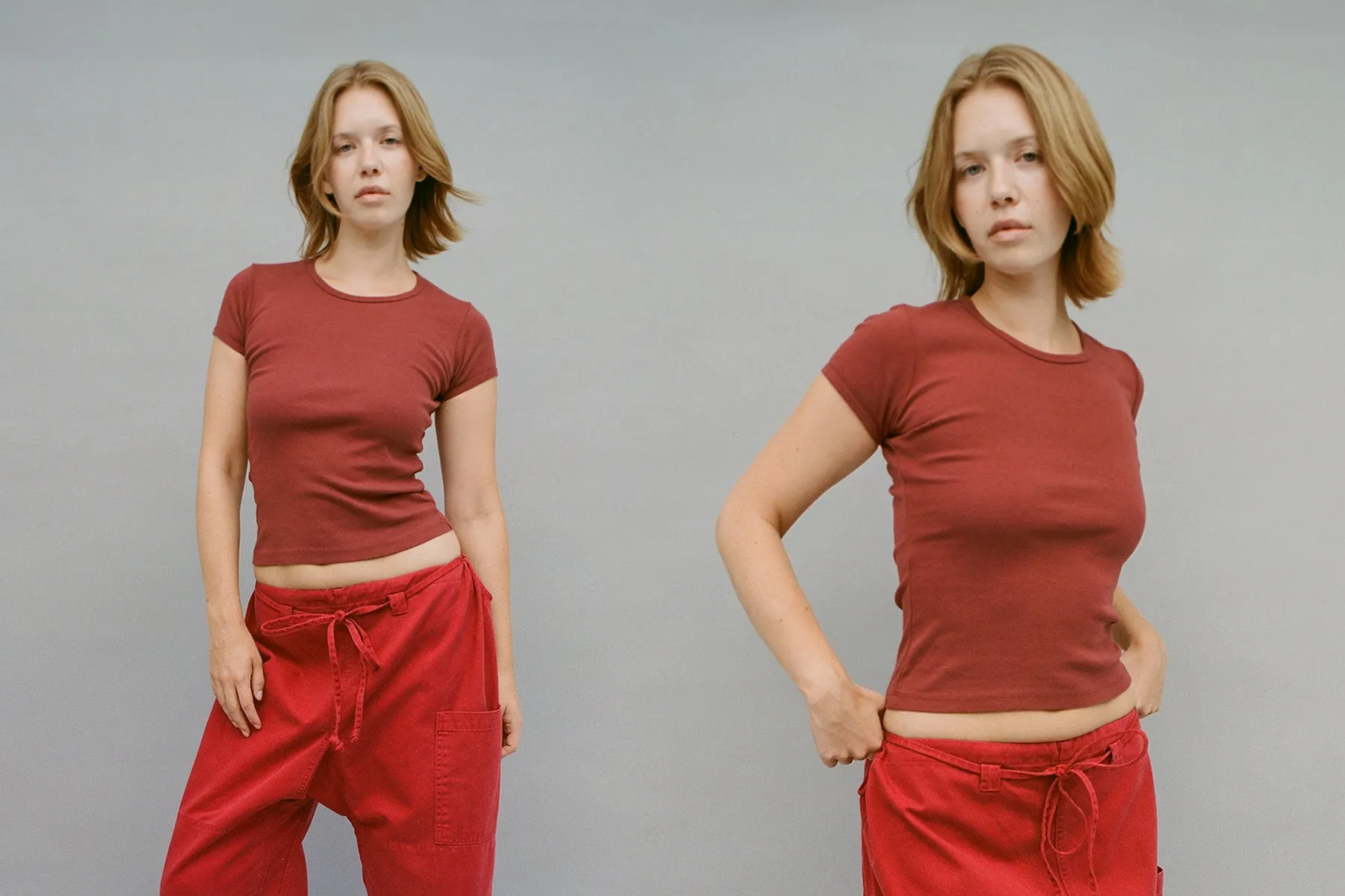 Bellevue Tee - Sangria sold by Gil Rodriguez