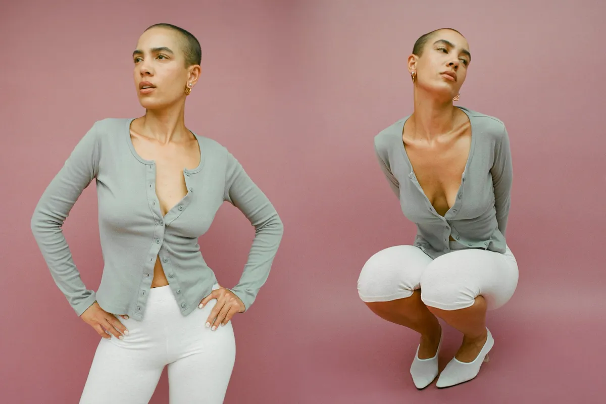 Sophie Cardigan - Neutral Grey sold by Gil Rodriguez