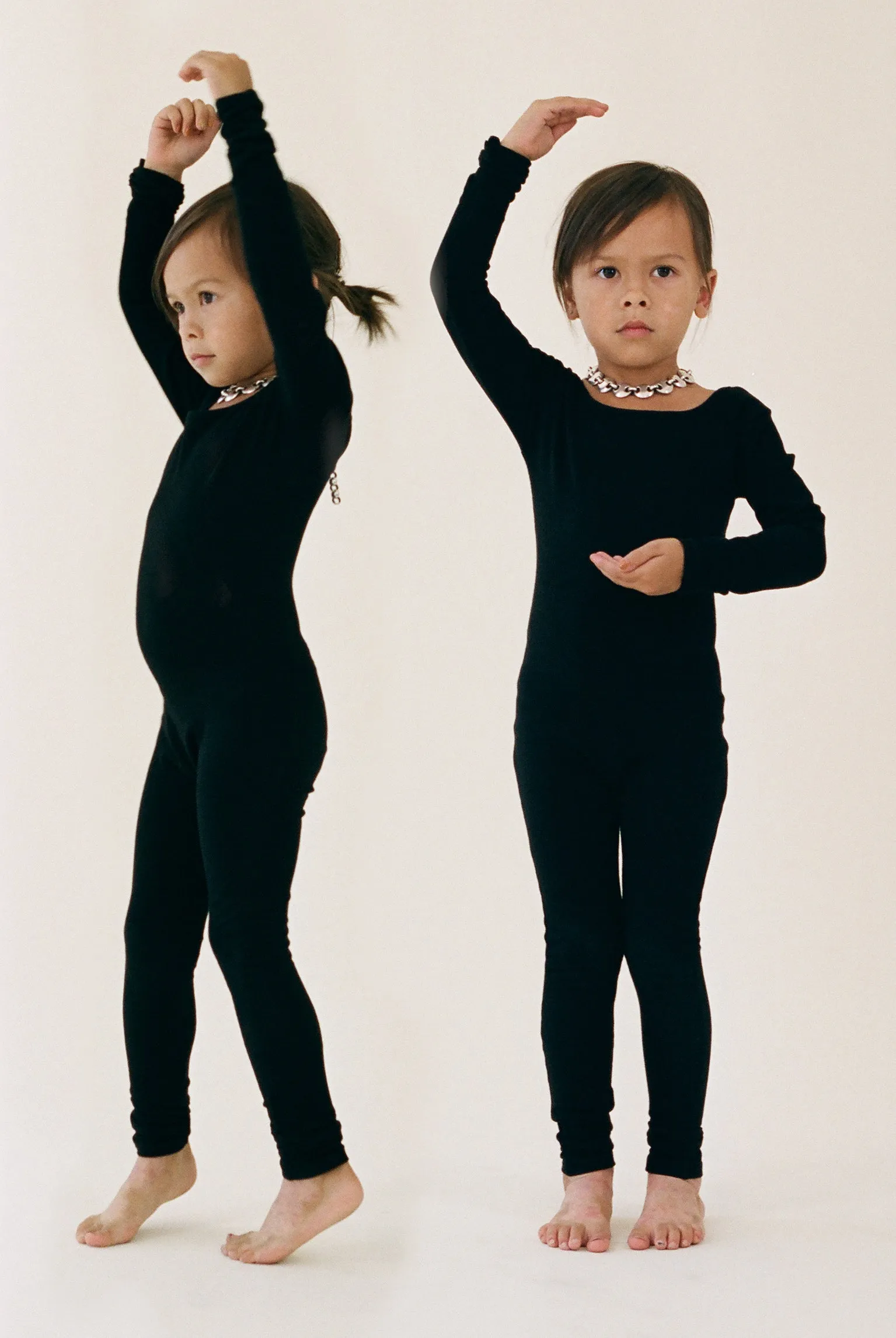 Kids Long Sleeve Via Olympia Unitard - Black sold by Gil Rodriguez product image thumbnail 2