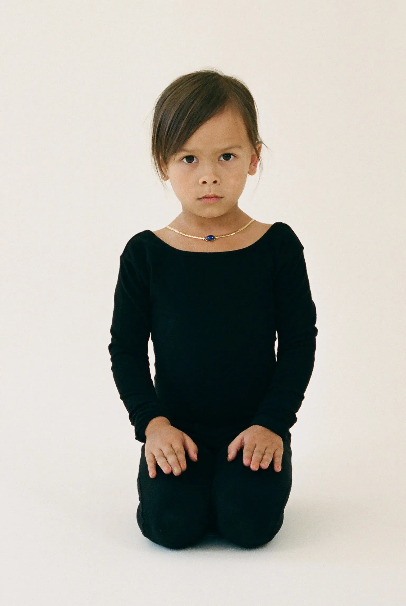 Kids Long Sleeve Via Olympia Unitard - Black sold by Gil Rodriguez product image thumbnail 3