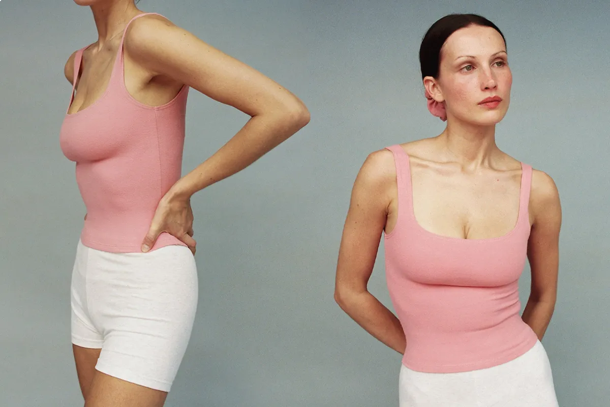 Matisse Scooped Tank - Blush sold by Gil Rodriguez