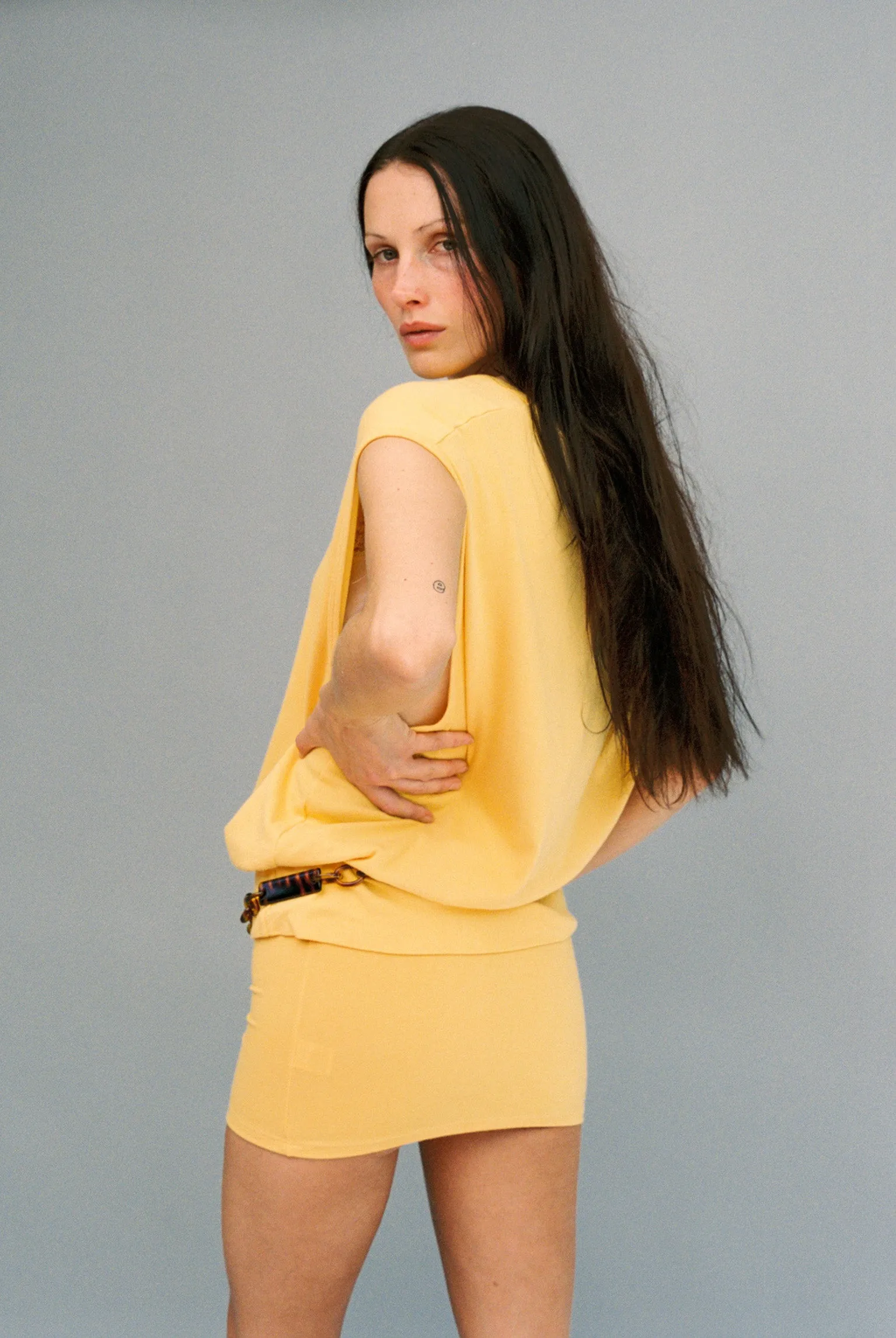 Billie Oversized Vest - Turmeric sold by Gil Rodriguez product image thumbnail 4
