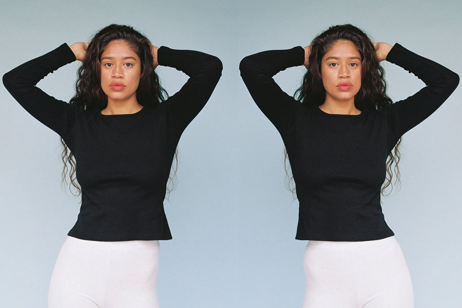 Long Sleeve Bellevue Tee - Black sold by Gil Rodriguez product image thumbnail 4