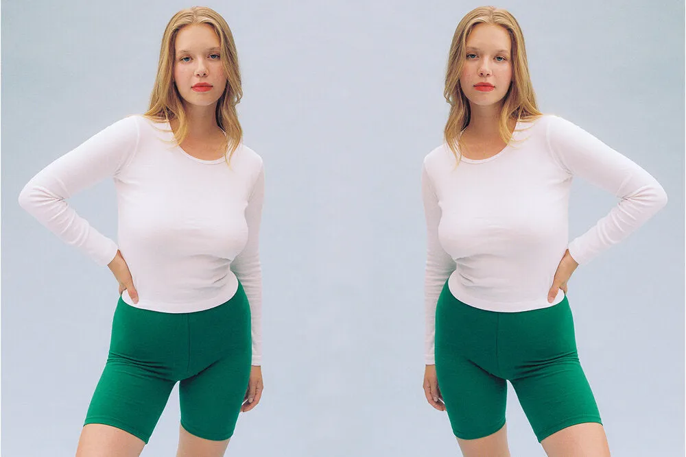 Long Sleeve Bellevue Tee - White sold by Gil Rodriguez product image thumbnail 2