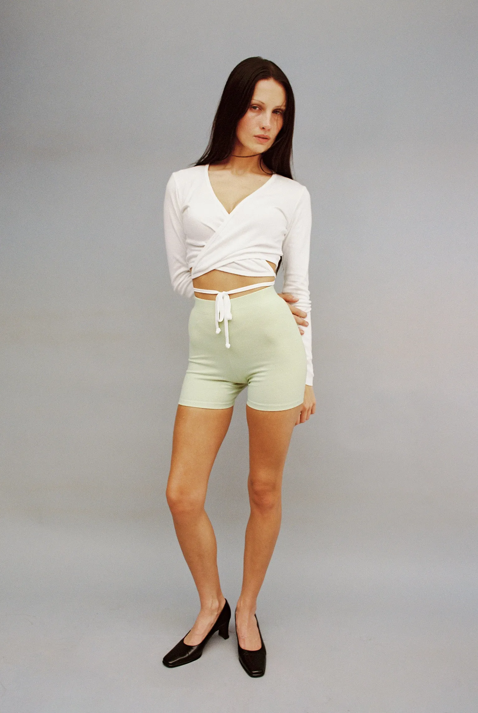 Sarita Wrap Top - White sold by Gil Rodriguez product image thumbnail 5