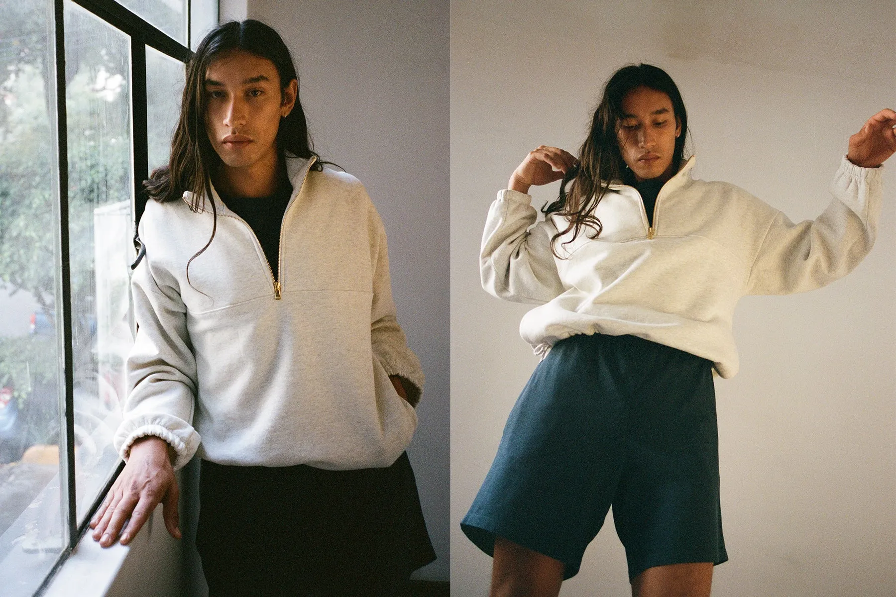 Dion Half-Zip Sweatshirt - Ash Grey sold by Gil Rodriguez product image thumbnail 3