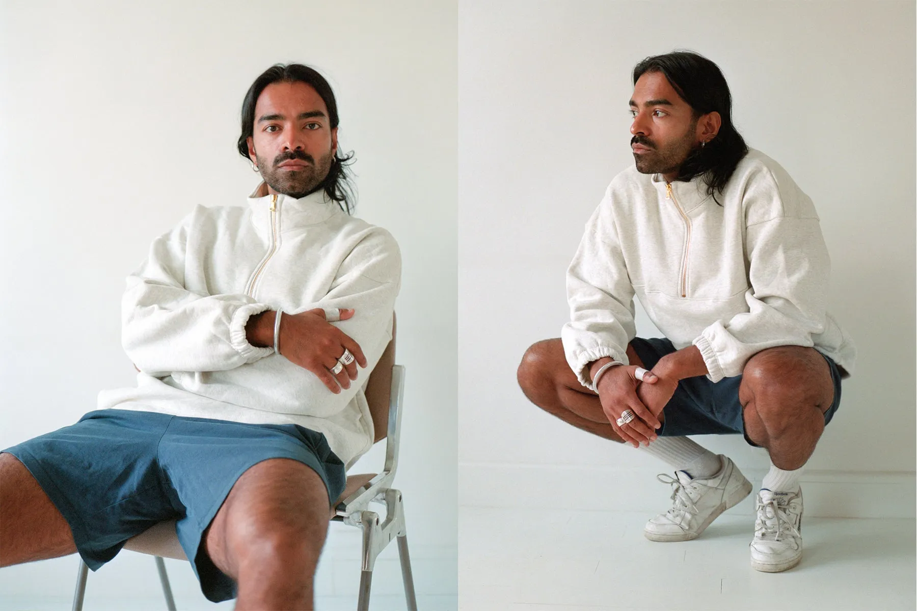 Dion Half-Zip Sweatshirt - Ash Grey sold by Gil Rodriguez product image thumbnail 2