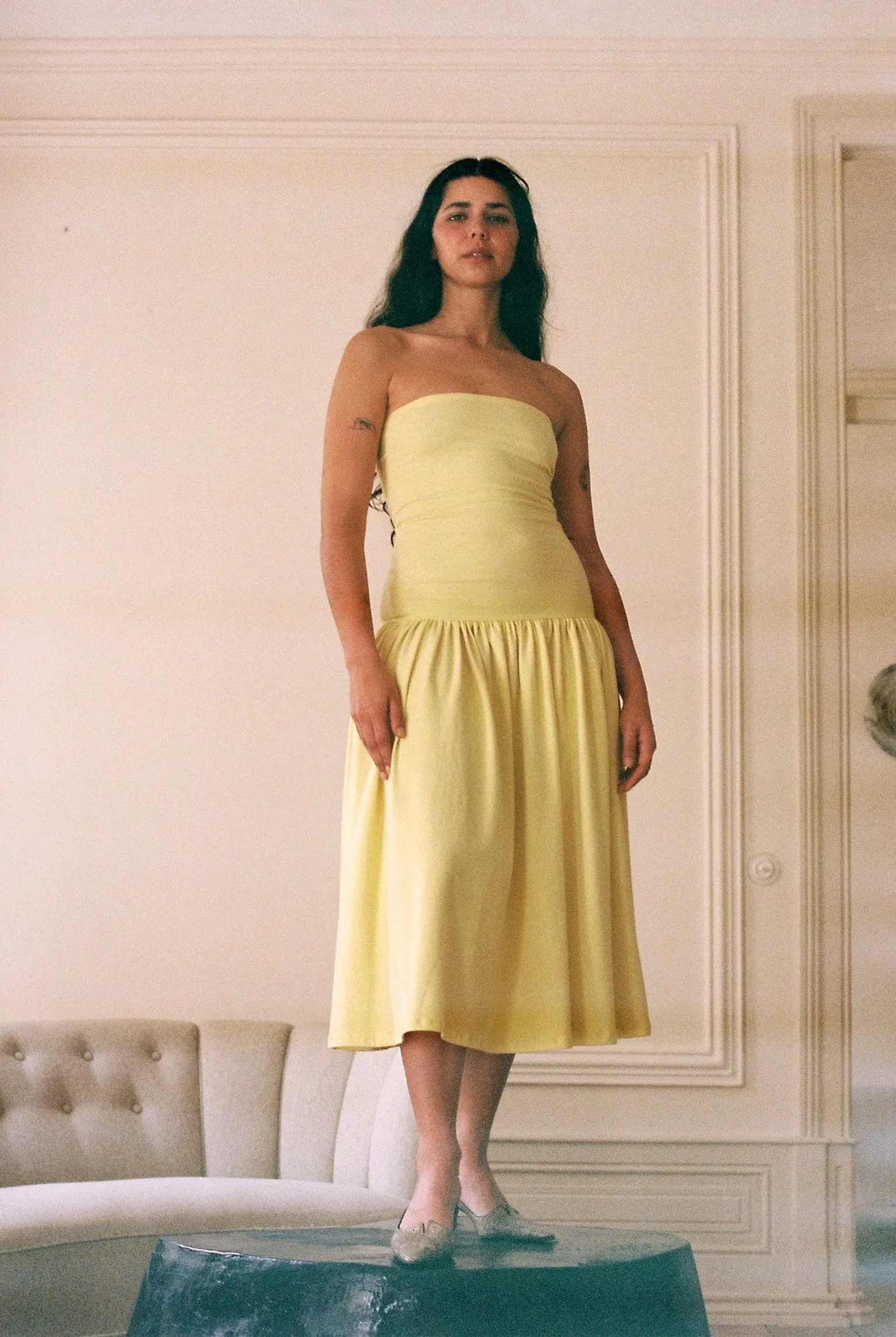 Tube Dropwaist Convertible Dress - Custard sold by Gil Rodriguez product image thumbnail 5