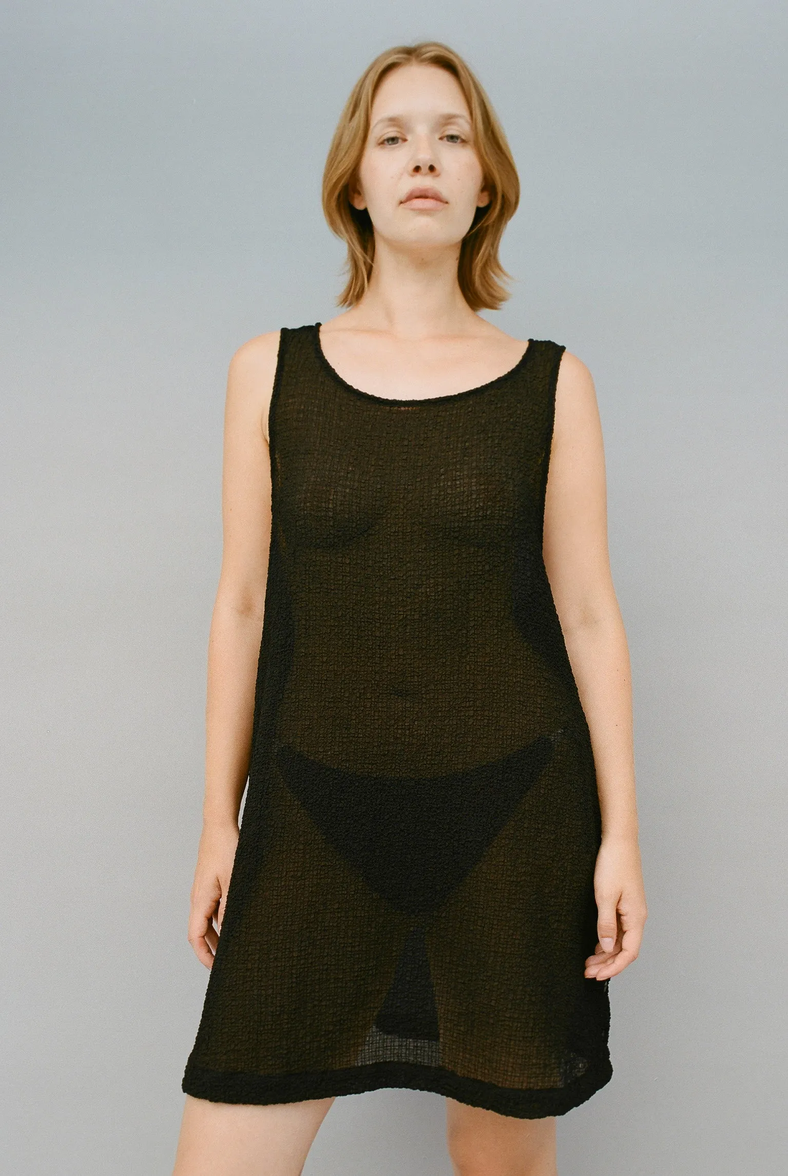 Edie Crinkle Shift Dress - Black sold by Gil Rodriguez product image thumbnail 4