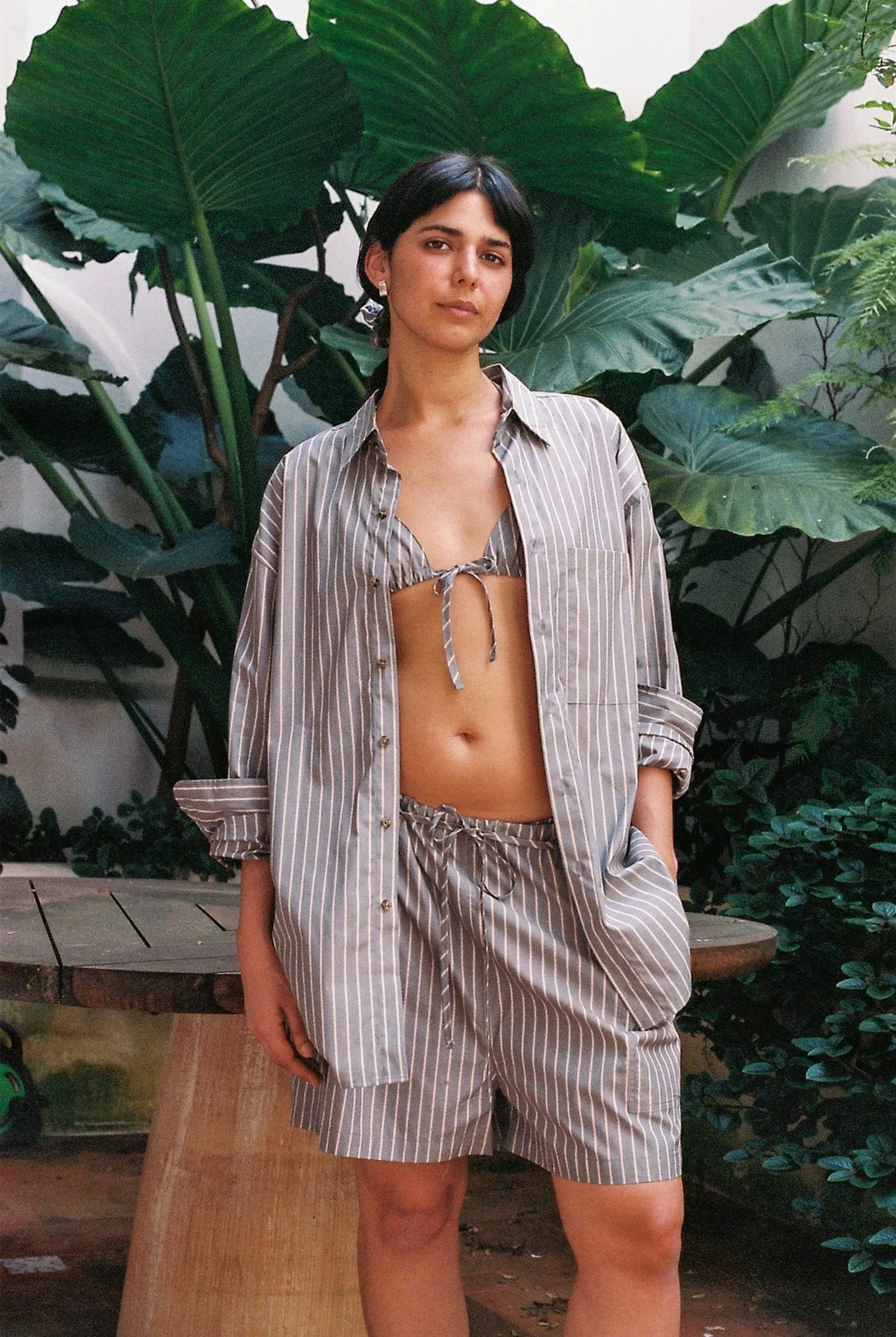 Big Button Up - Navy Stripe sold by Gil Rodriguez product image thumbnail 5