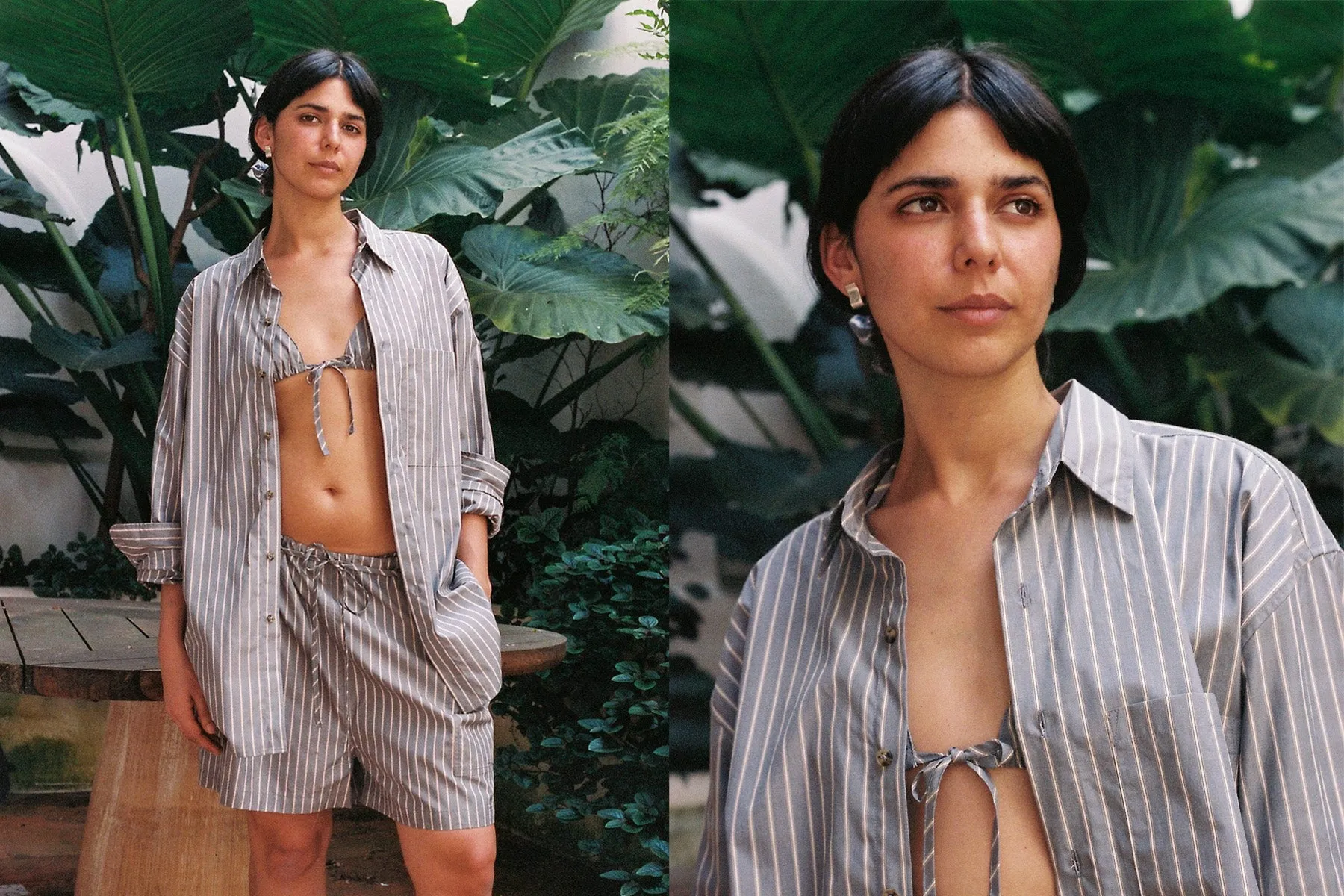 Big Button Up - Navy Stripe sold by Gil Rodriguez product image thumbnail 2