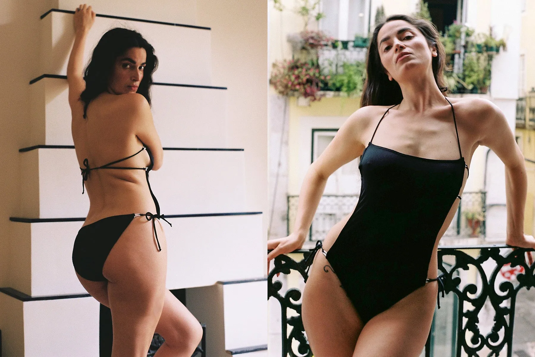 Milos Swimsuit - Black/White sold by Gil Rodriguez
