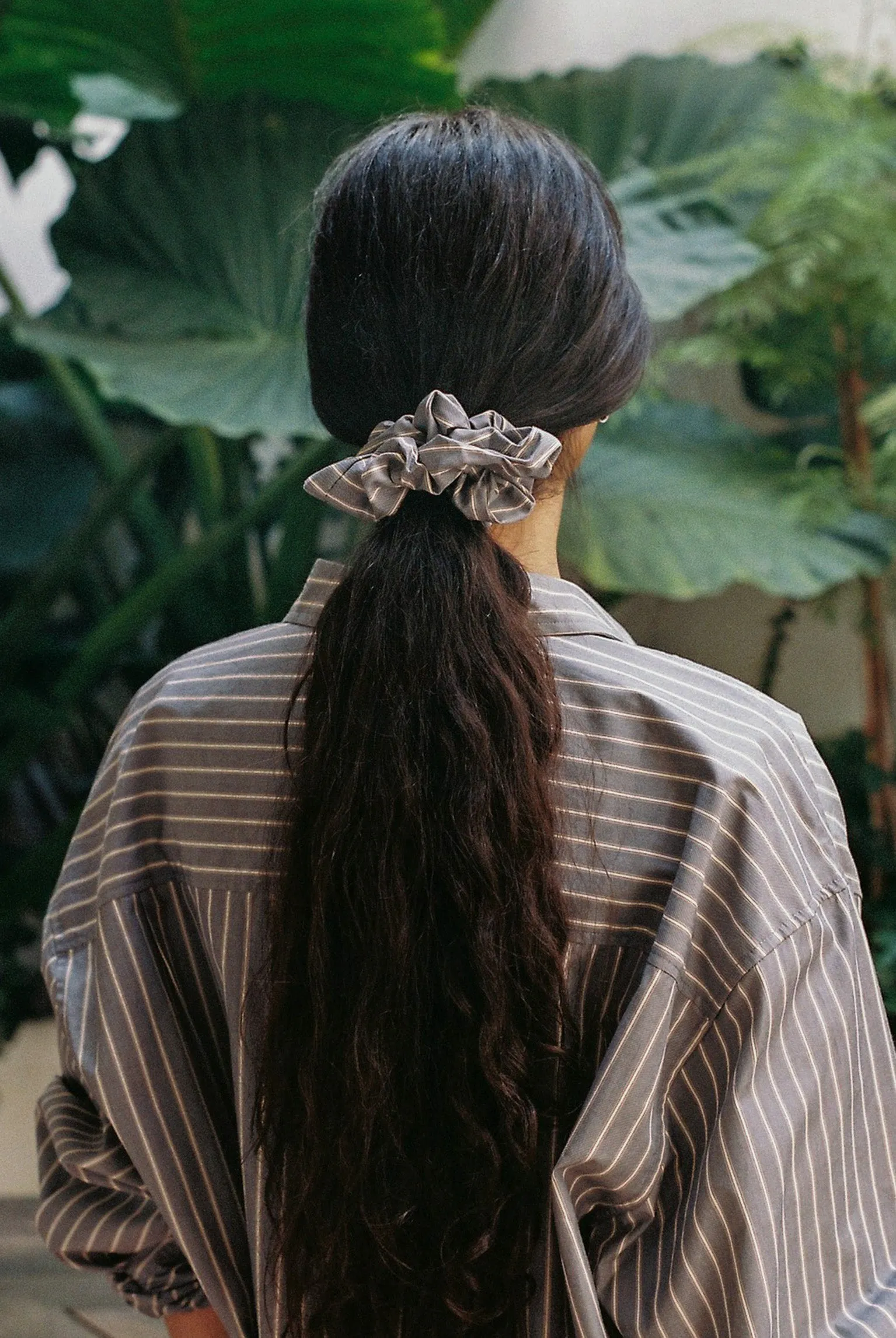 Stripe Poplin Scrunchie - Navy Stripe sold by Gil Rodriguez product image thumbnail 3
