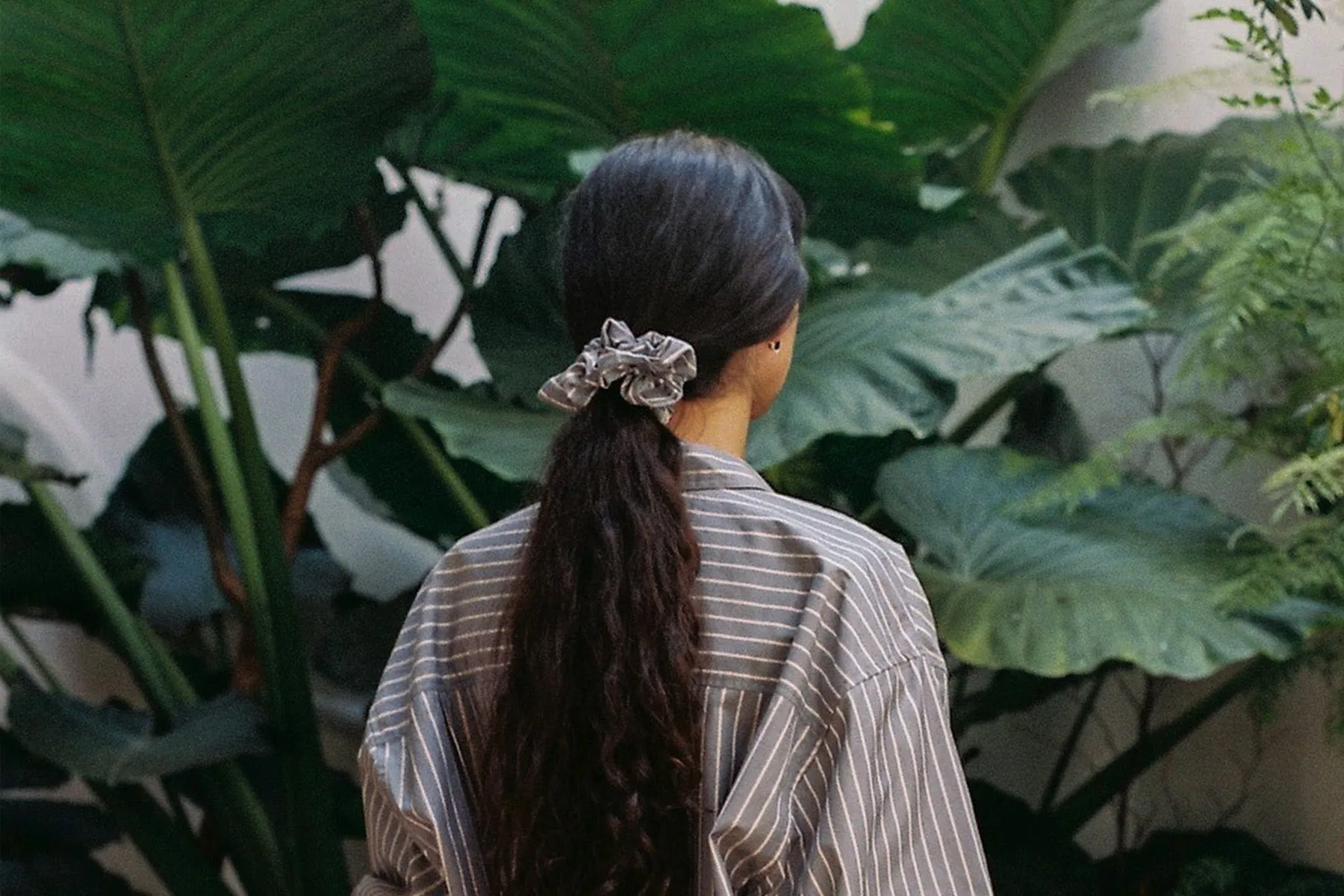 Stripe Poplin Scrunchie - Navy Stripe sold by Gil Rodriguez product image thumbnail 2
