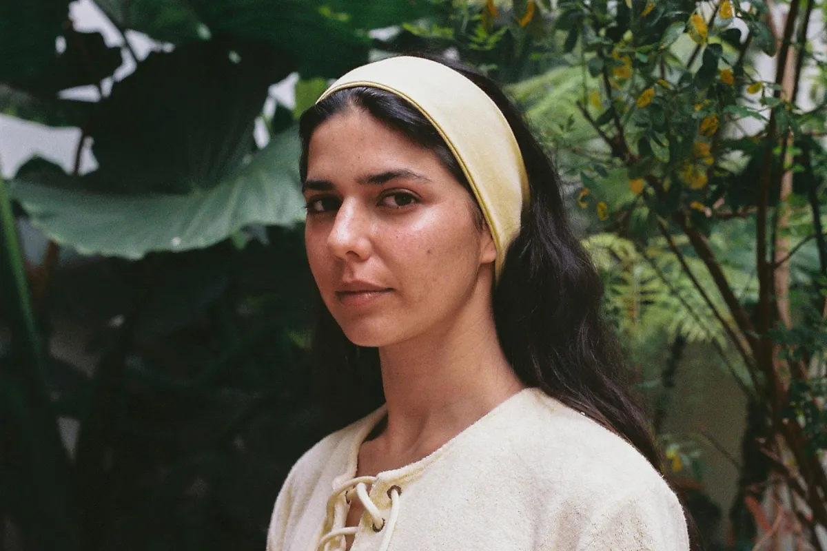 Stretch Headband - Custard sold by Gil Rodriguez