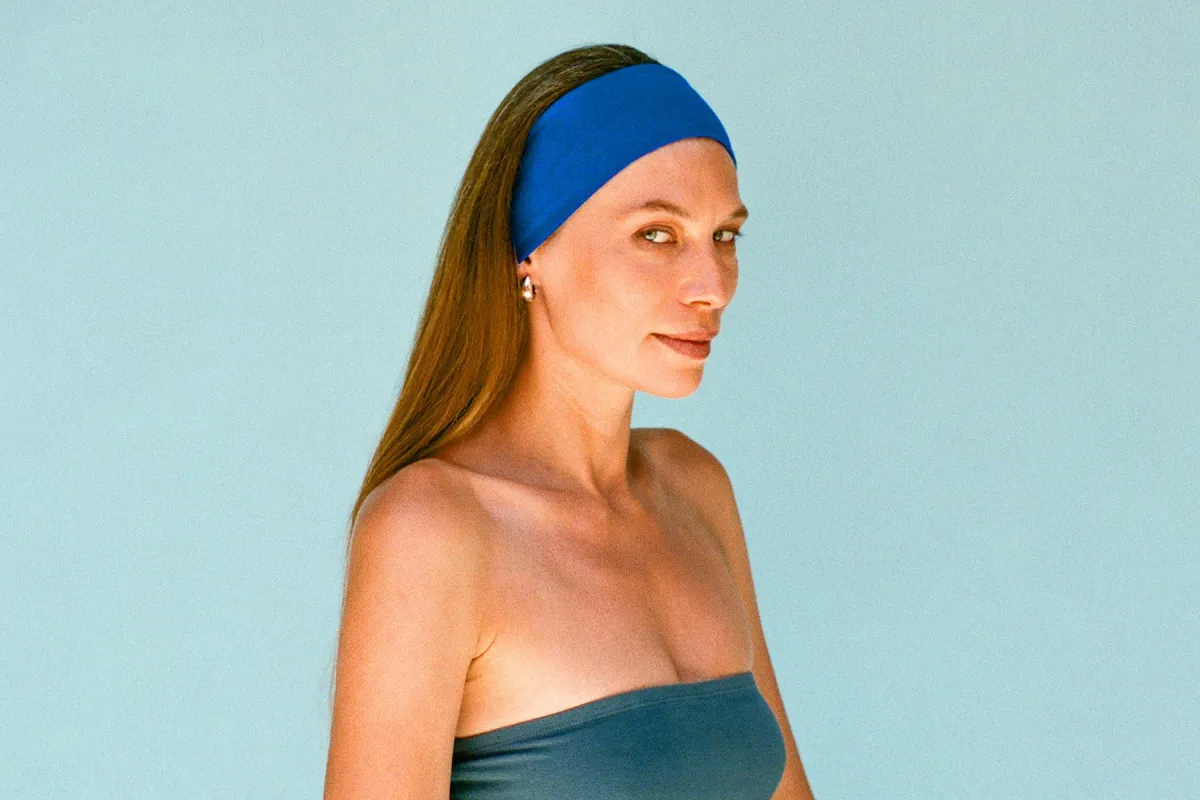 Stretch Headband - Lapis sold by Gil Rodriguez