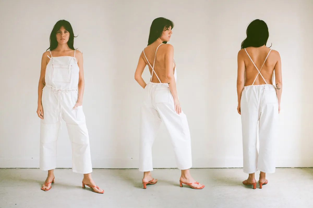 Lou Overalls - Cream sold by Gil Rodriguez