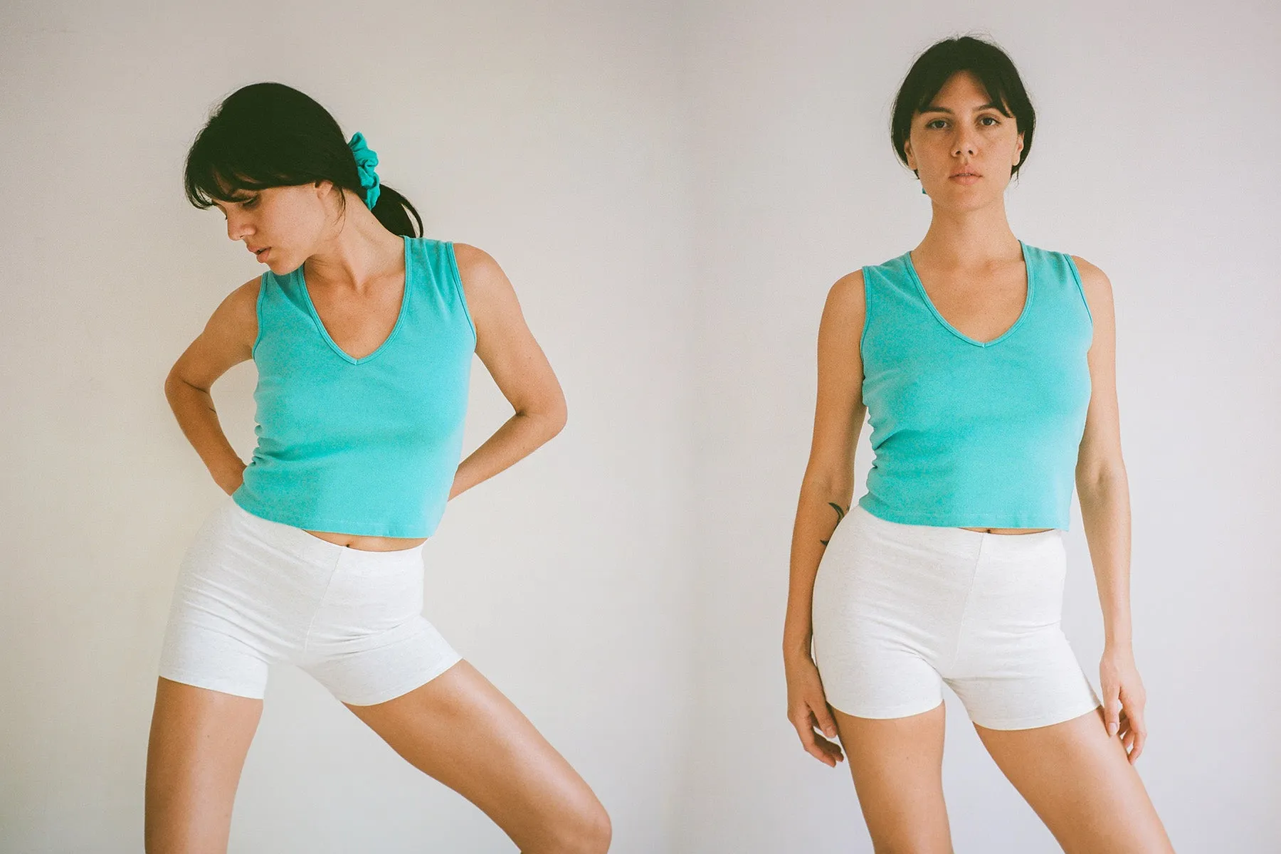 Carrie Tank - Aqua sold by Gil Rodriguez