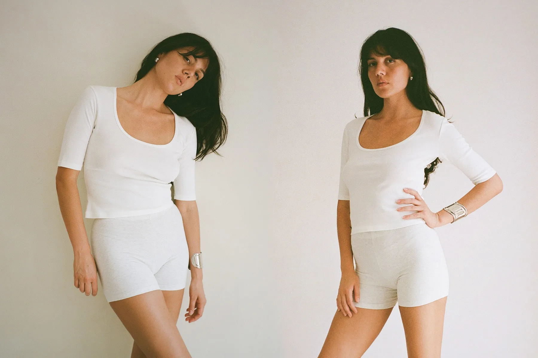 Celine Half-Sleeve Top - White sold by Gil Rodriguez