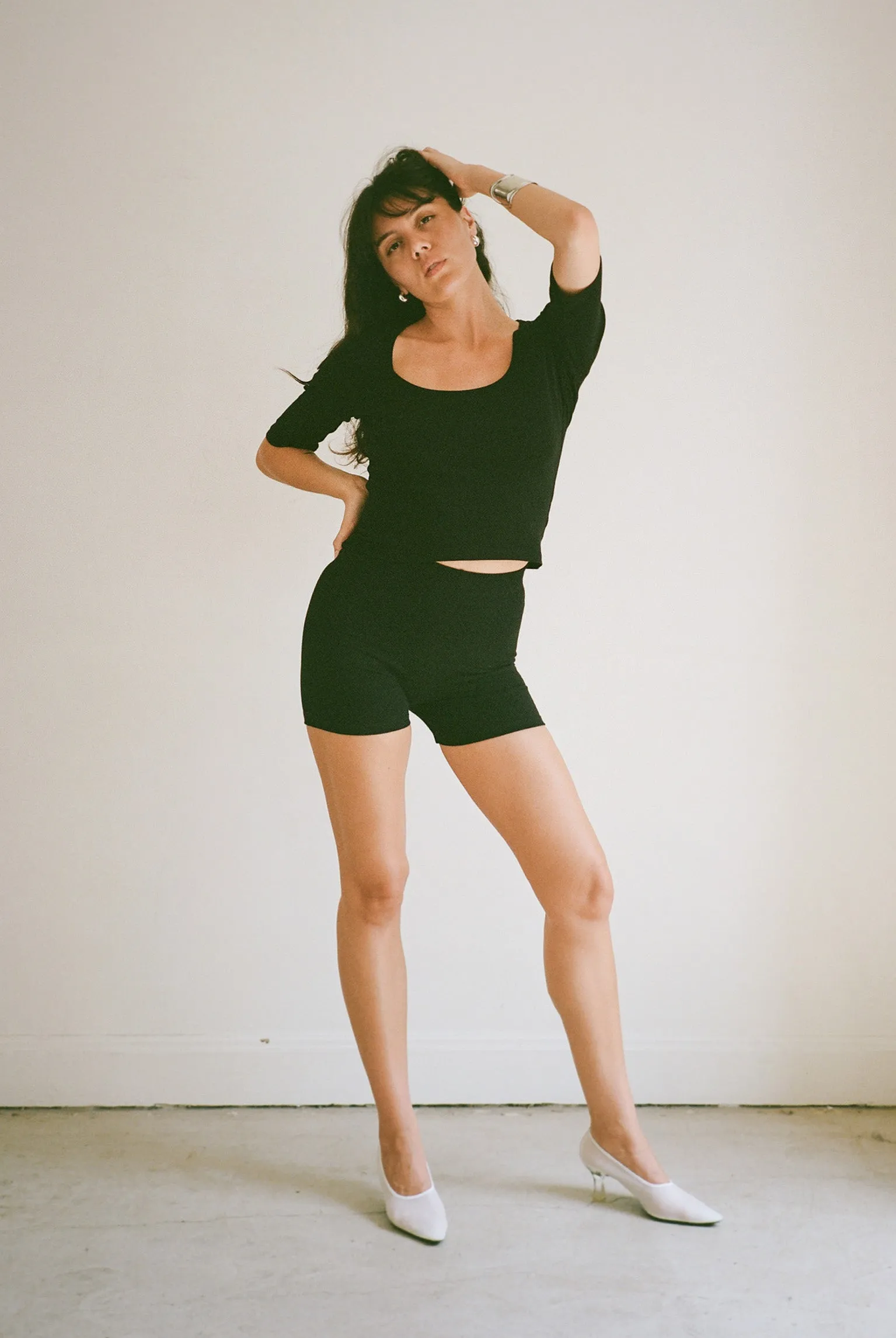 Celine Half-Sleeve Top - Black sold by Gil Rodriguez product image thumbnail 3