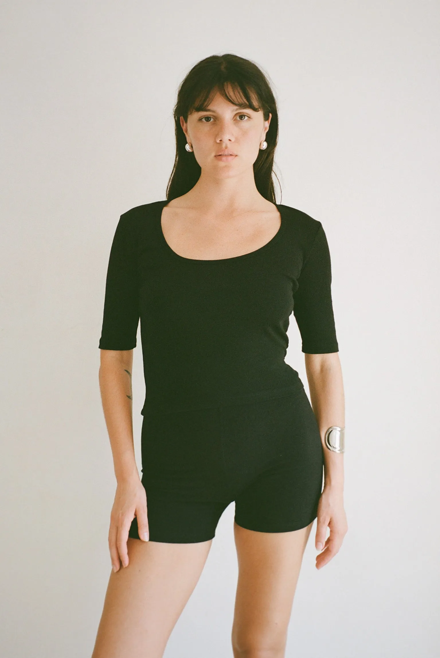 Celine Half-Sleeve Top - Black sold by Gil Rodriguez product image thumbnail 4