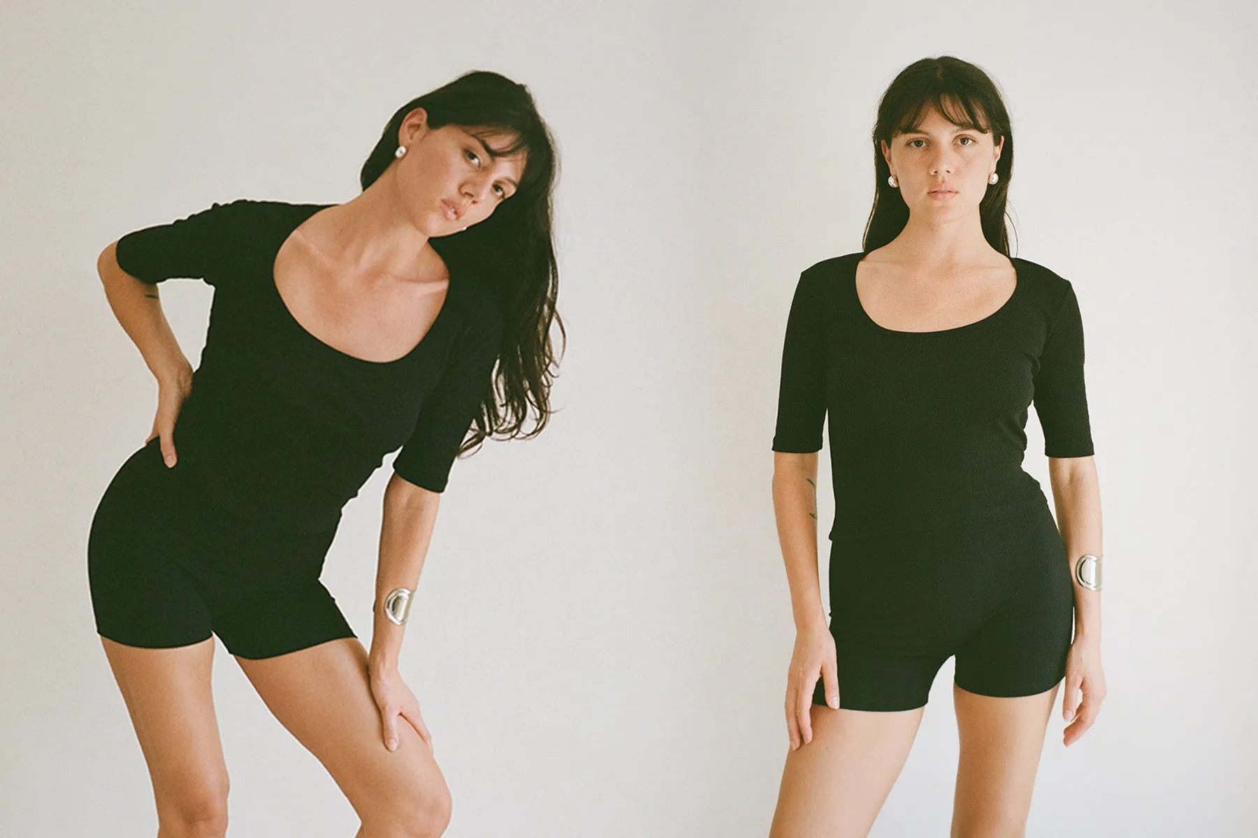 Celine Half-Sleeve Top - Black sold by Gil Rodriguez