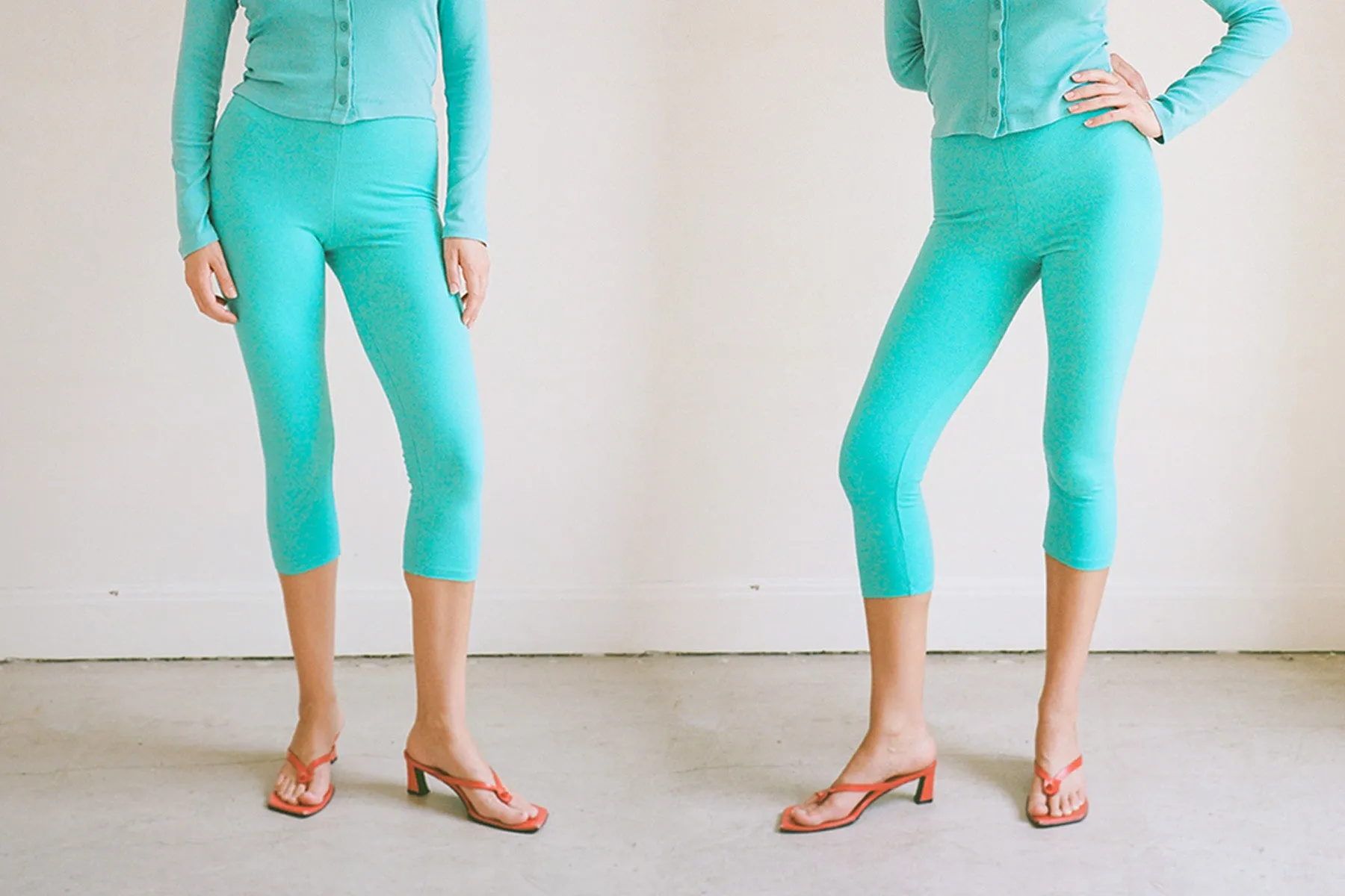 Benton 3/4 Legging - Aqua sold by Gil Rodriguez