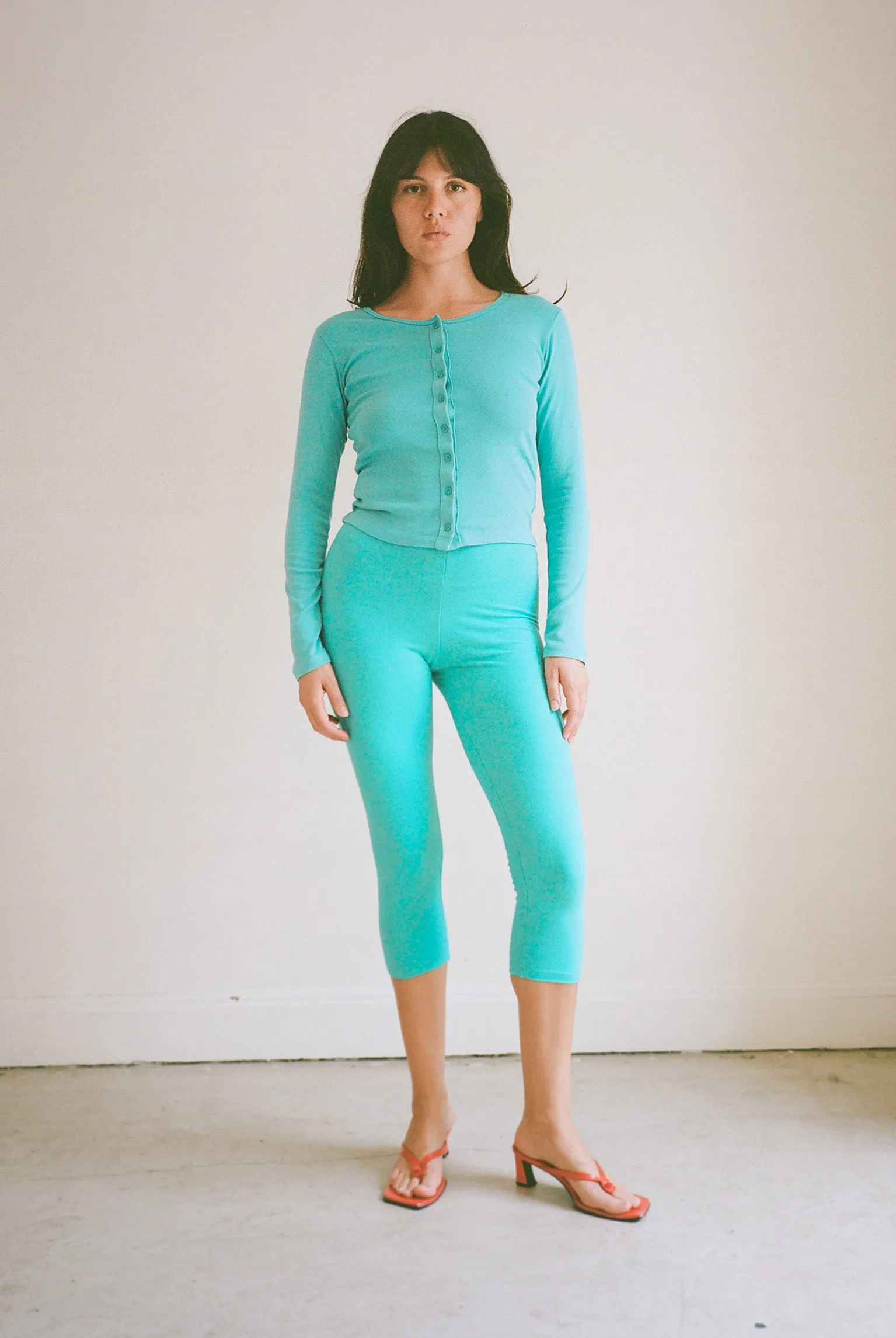 Benton 3/4 Legging - Aqua sold by Gil Rodriguez product image thumbnail 5