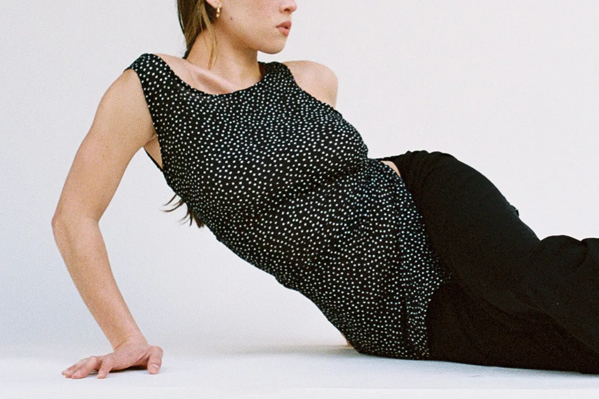 Edie Crinkle Shift Dress - Polka Dot made by Gil Rodriguez