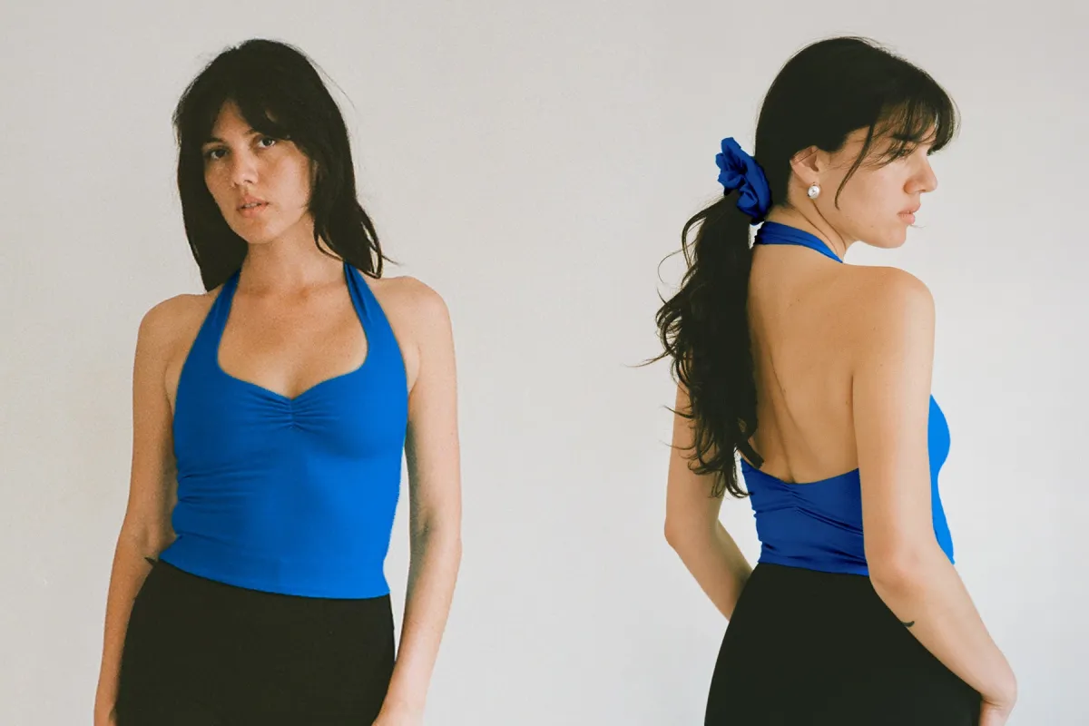 Corazon Halter Top - Lapis made by Gil Rodriguez