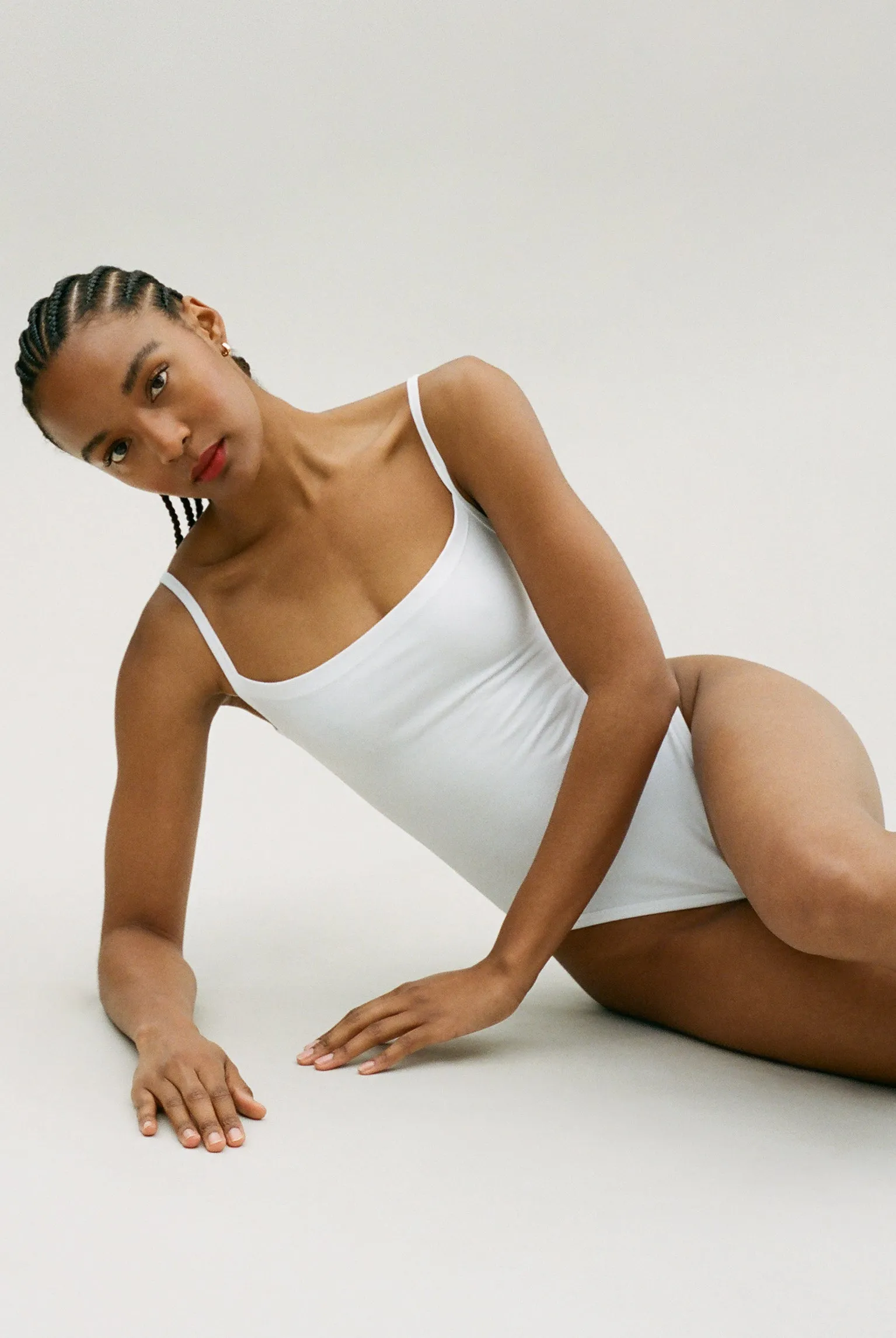 Simplest Tank Bodysuit - White sold by Gil Rodriguez product image thumbnail 5