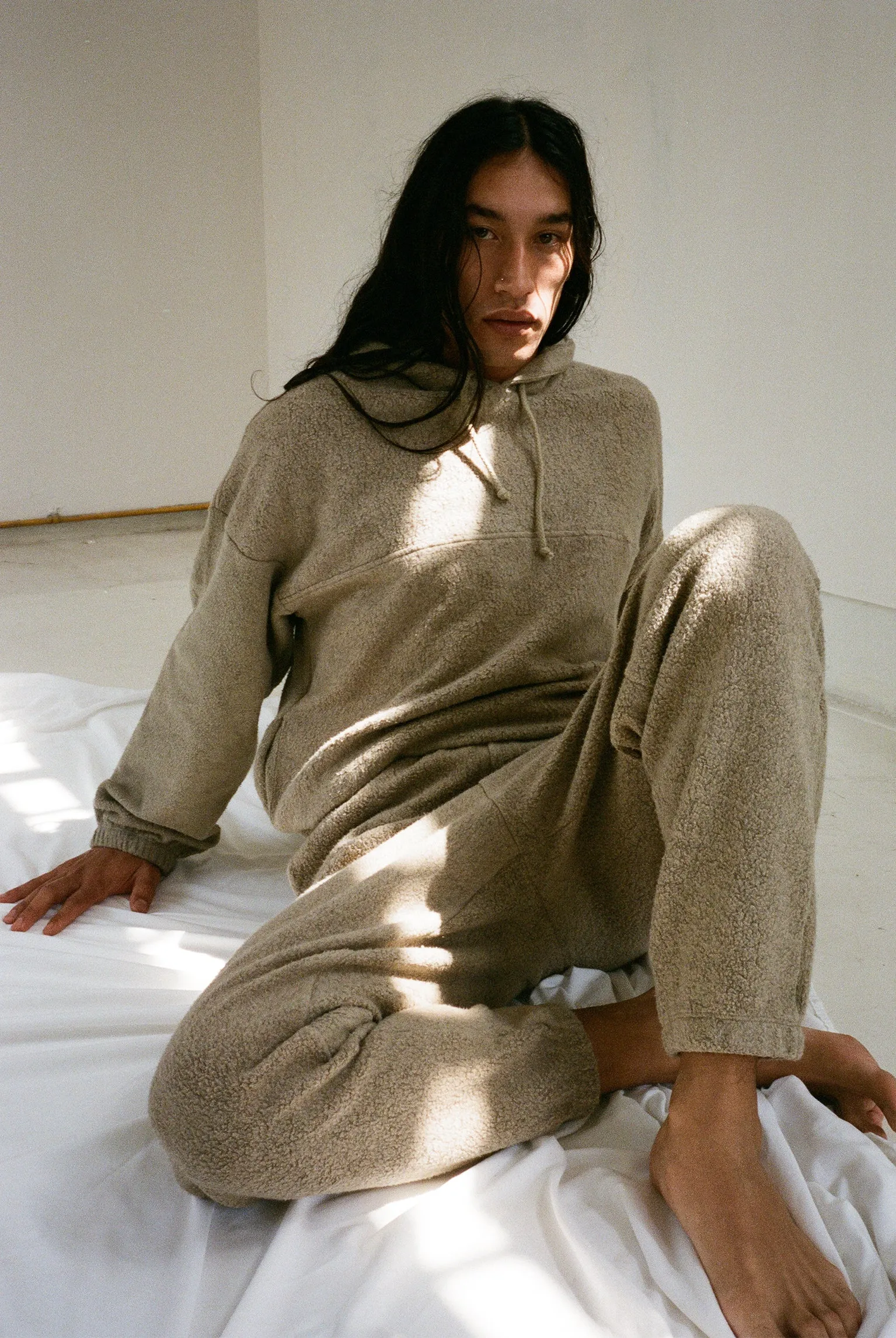 Sami Sherpa Hoodie - Heather Toffee sold by Gil Rodriguez product image thumbnail 5