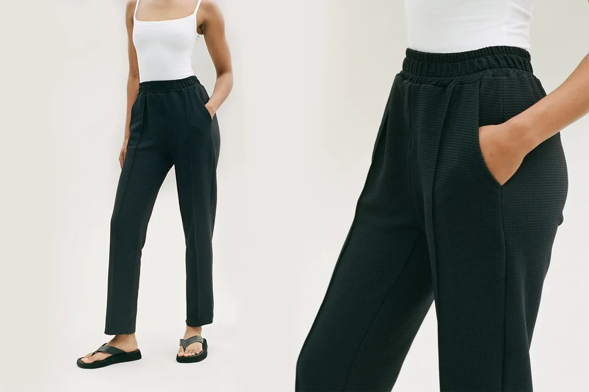 Thermal Pintuck Pant - Black sold by Gil Rodriguez