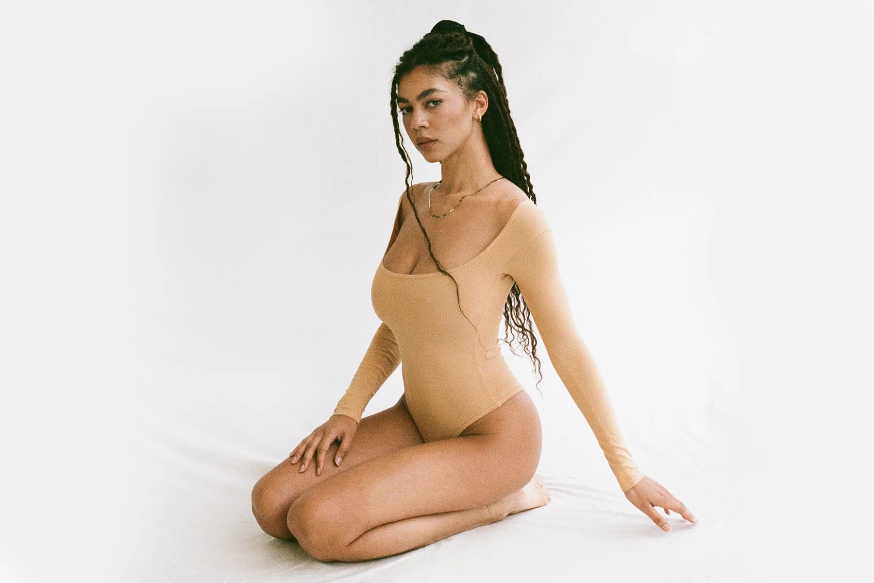 El Tigre Long Sleeve Bodysuit - Caramel sold by Gil Rodriguez product image thumbnail 2