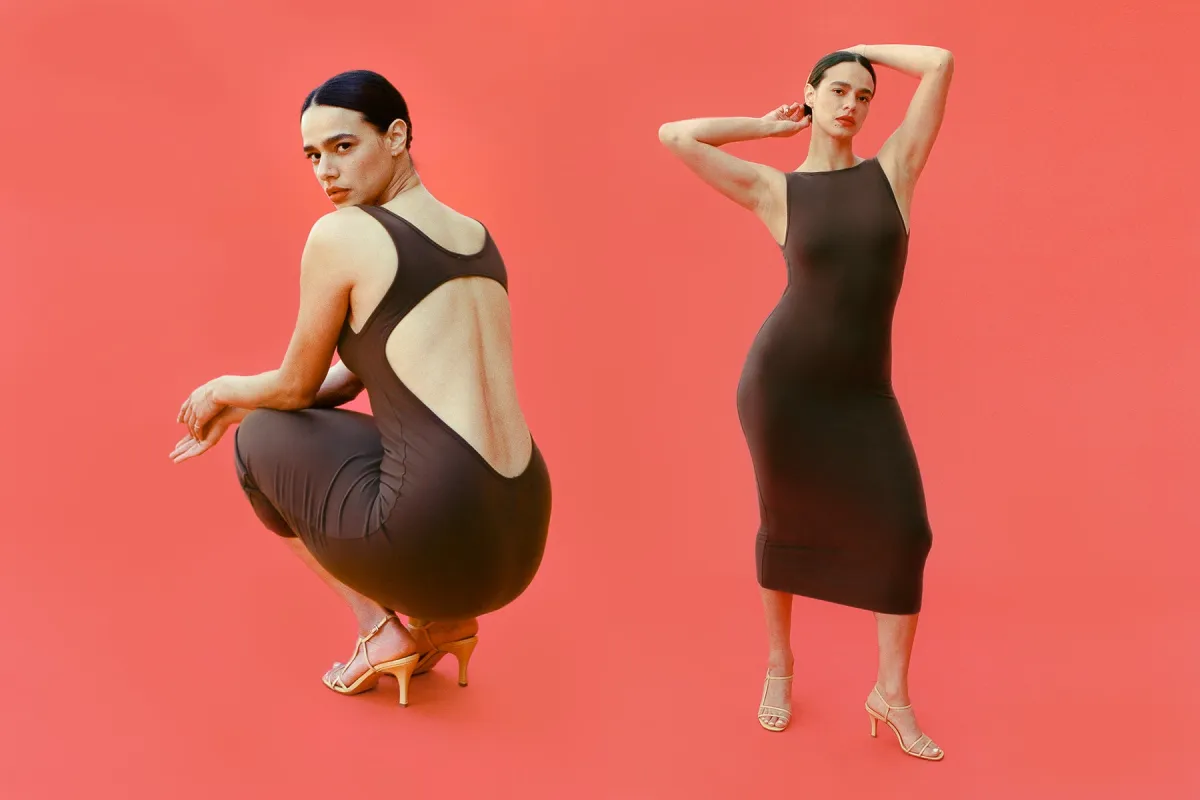 Valentina Midi Dress - Chocolate made by Gil Rodriguez