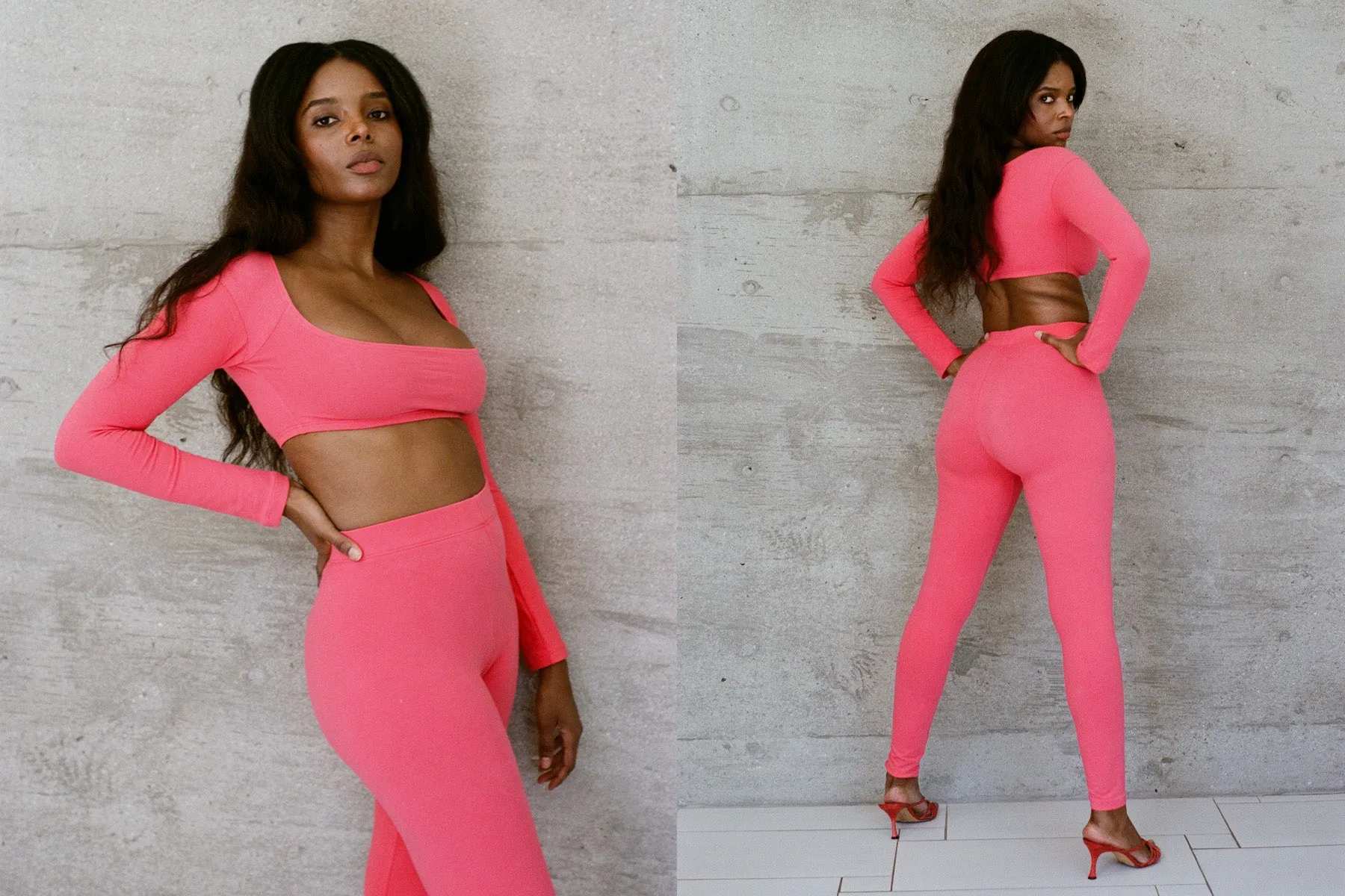 Benton Legging - Hibiscus sold by Gil Rodriguez