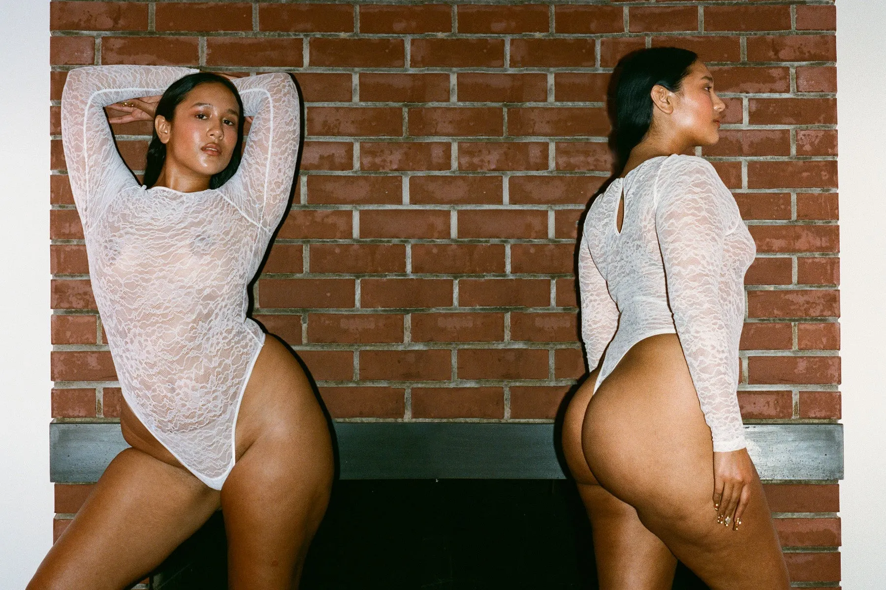 Lace Long Sleeve Bodysuit - Ivory sold by Gil Rodriguez product image thumbnail 2