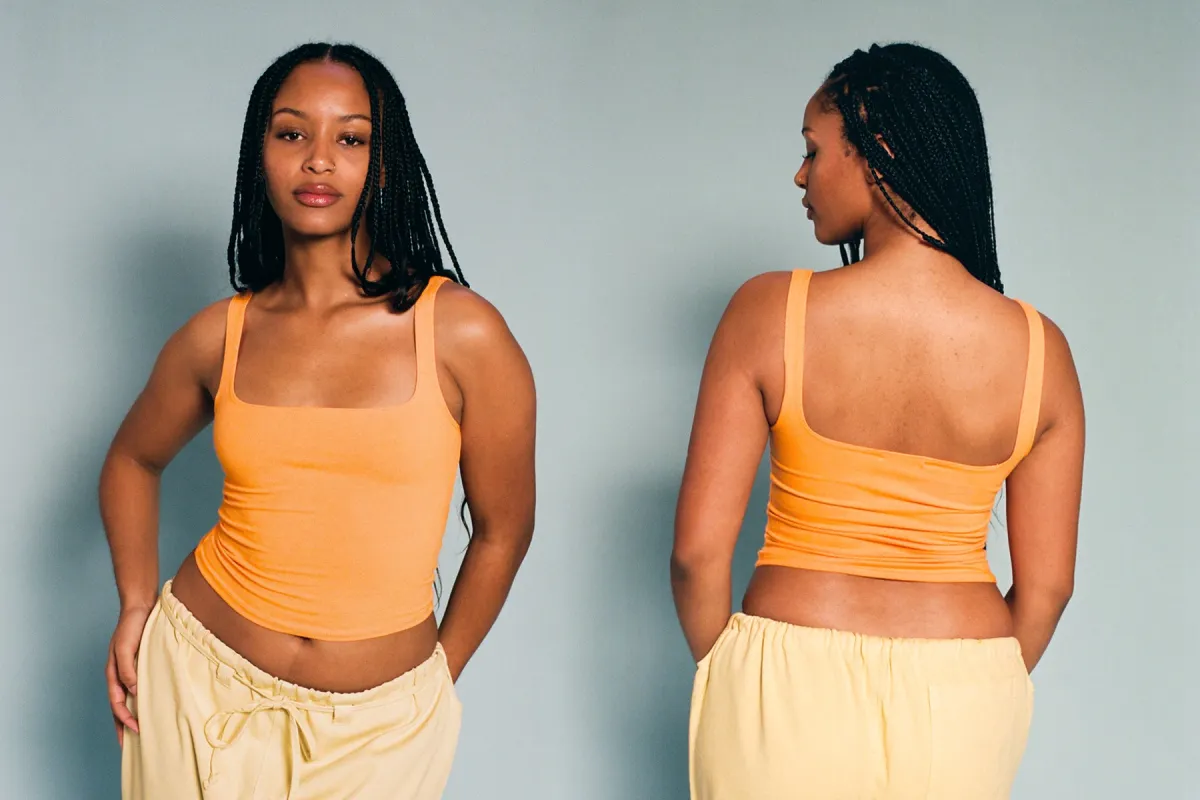 Matisse Scooped Tank - Creamsicle sold by Gil Rodriguez