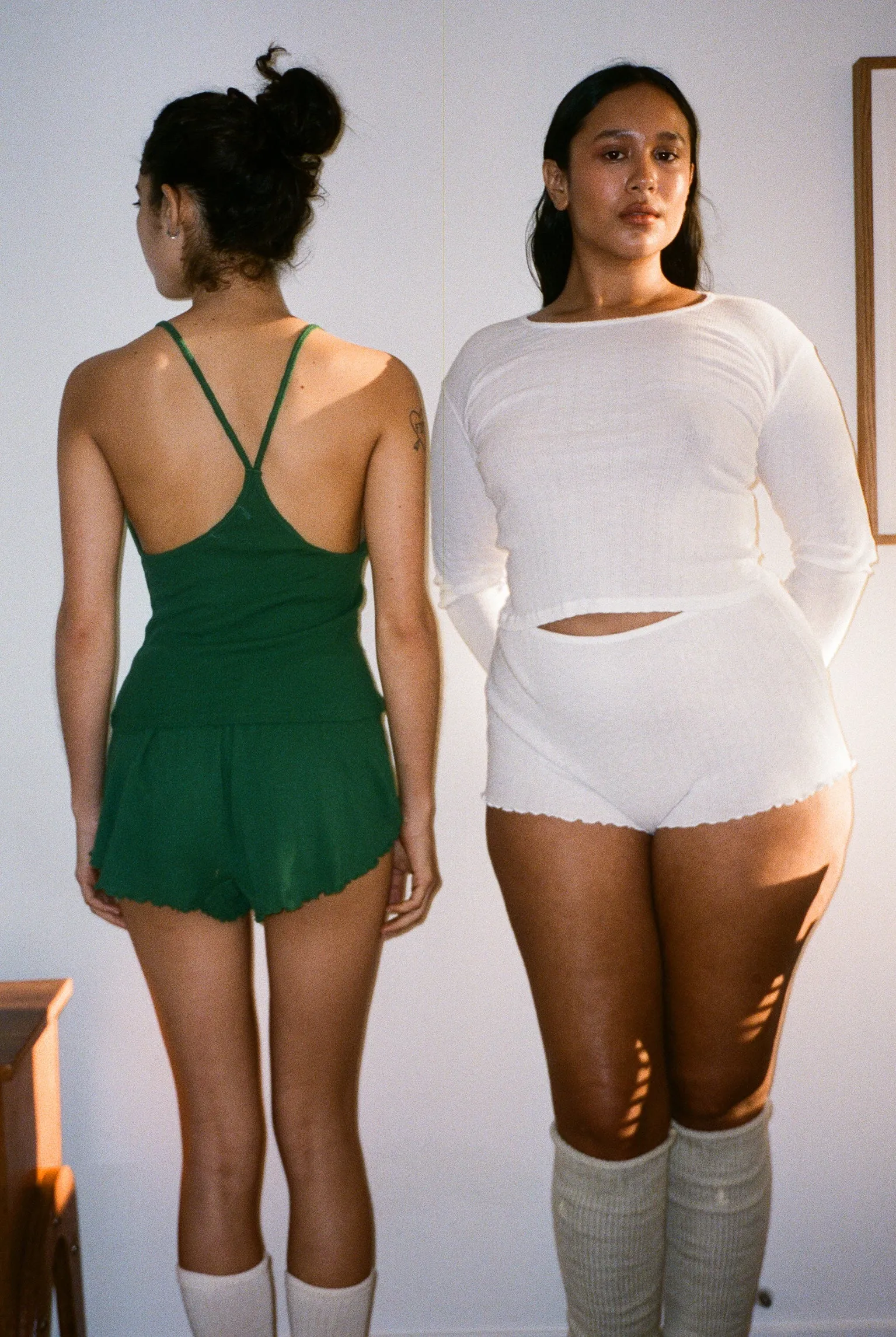 Pointelle Perla Long Sleeve Tee - White sold by Gil Rodriguez product image thumbnail 4