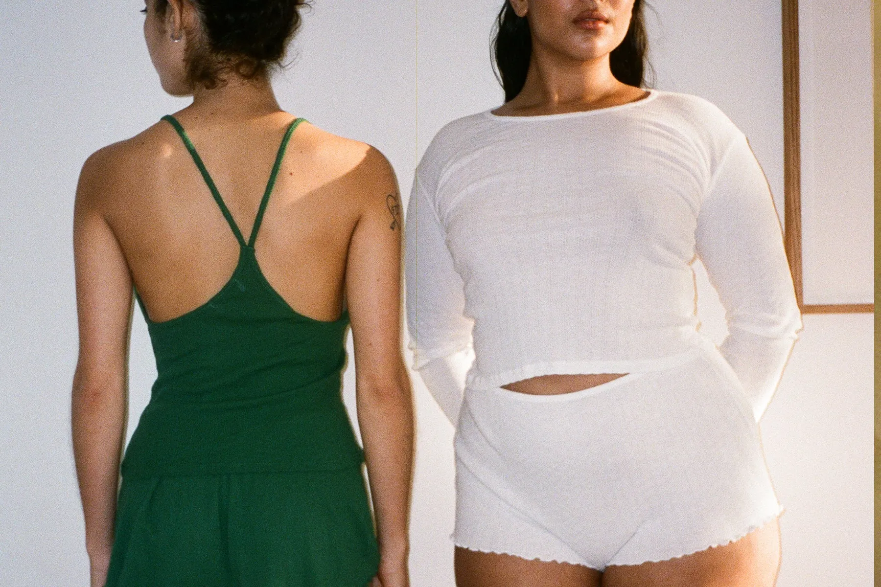 Pointelle Perla Long Sleeve Tee - White sold by Gil Rodriguez product image thumbnail 2