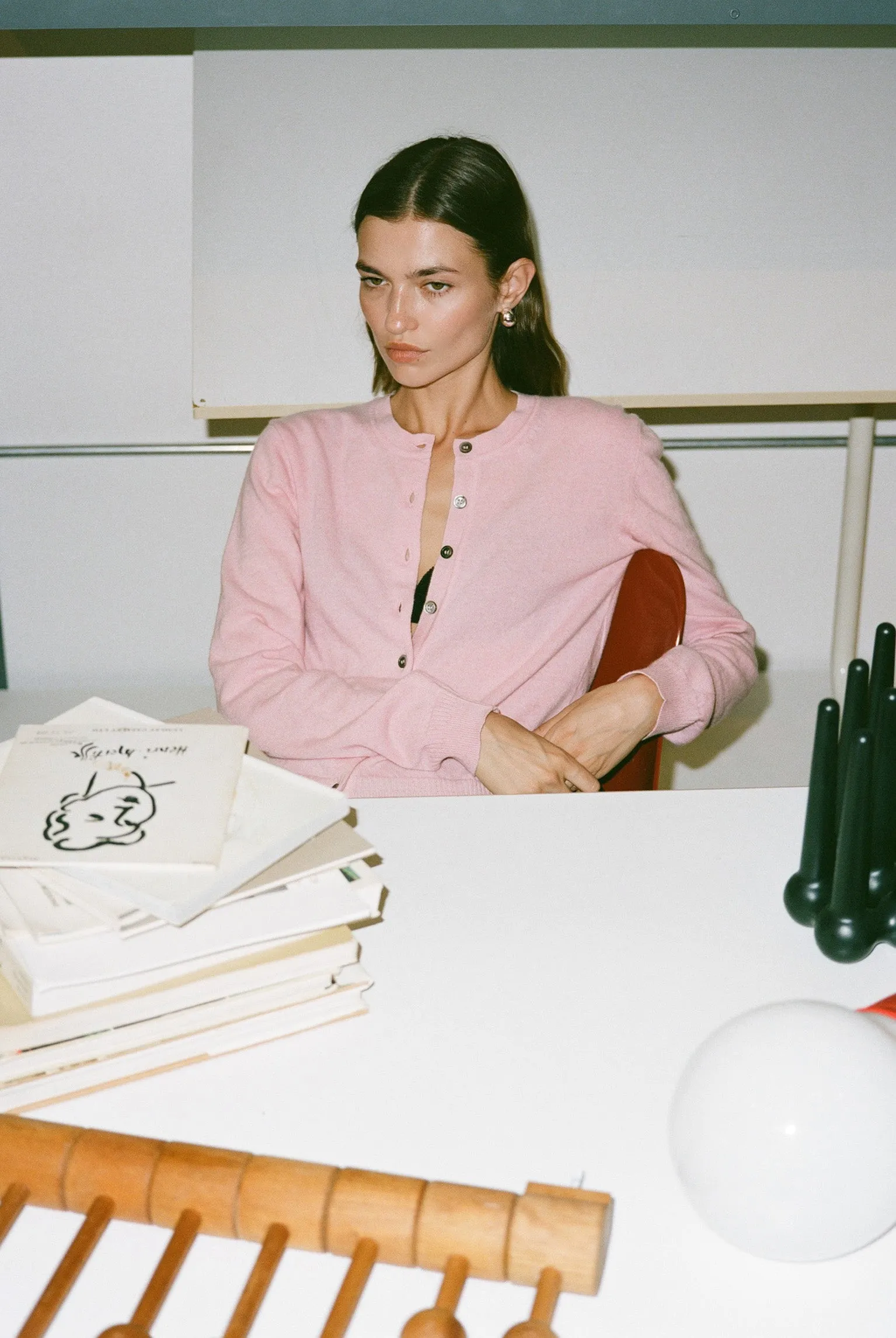 Tricot x Gil Rodriguez Cashmere Cardigan - Rosa sold by Gil Rodriguez product image thumbnail 3