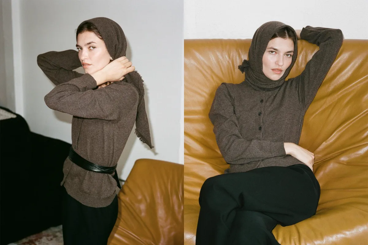 Tricot x Gil Rodriguez Cashmere Bandana - Marmotta sold by Gil Rodriguez