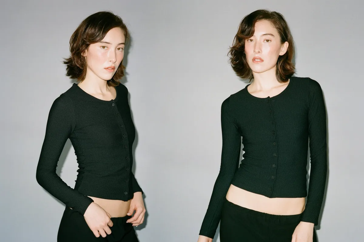 Thermal Sophie Cardigan - Black sold by Gil Rodriguez