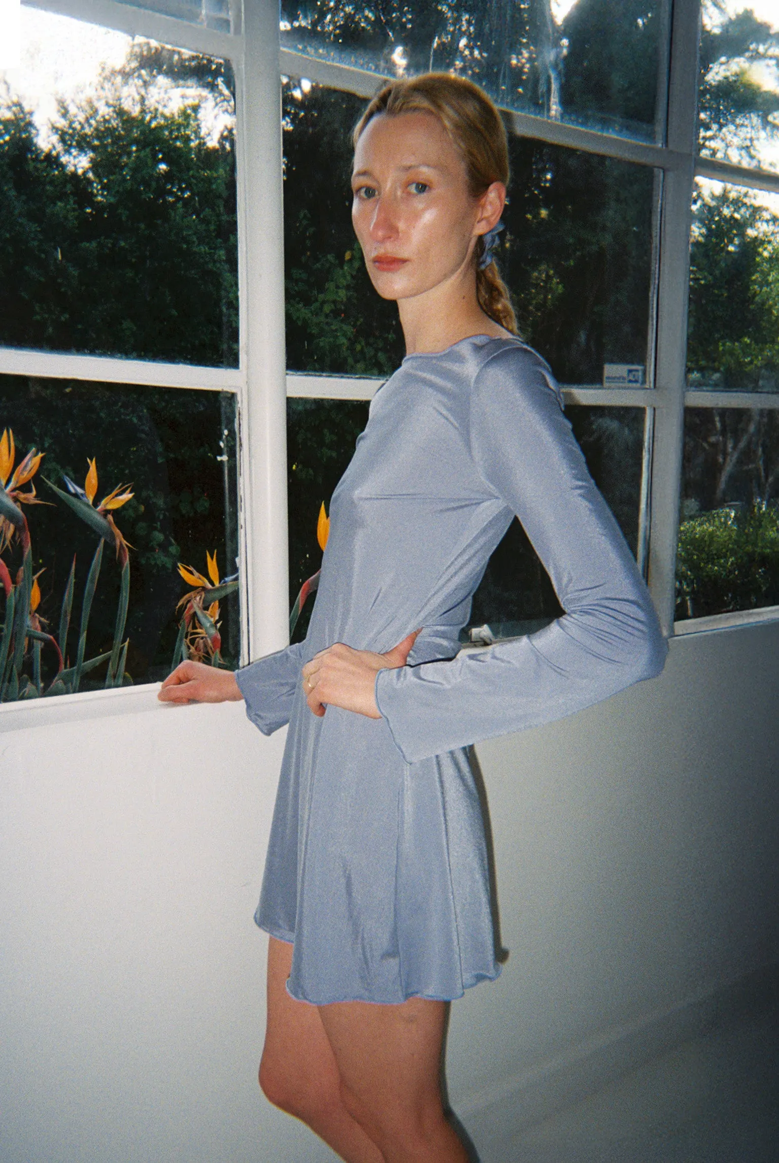 Metallic Knit Elektra Dress - Glacier sold by Gil Rodriguez product image thumbnail 3