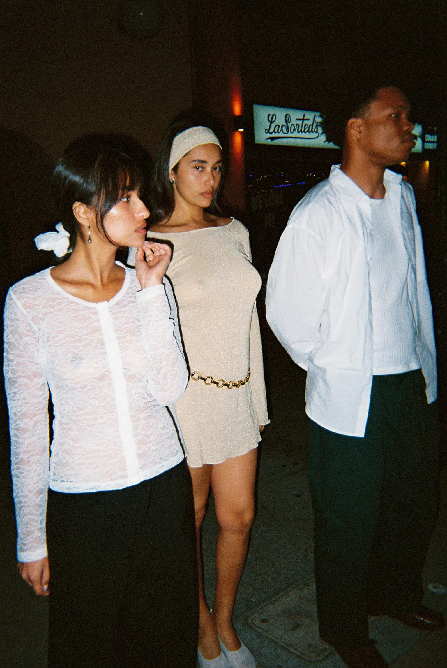 Shimmer Knit Elektra Dress - Champagne sold by Gil Rodriguez product image thumbnail 3