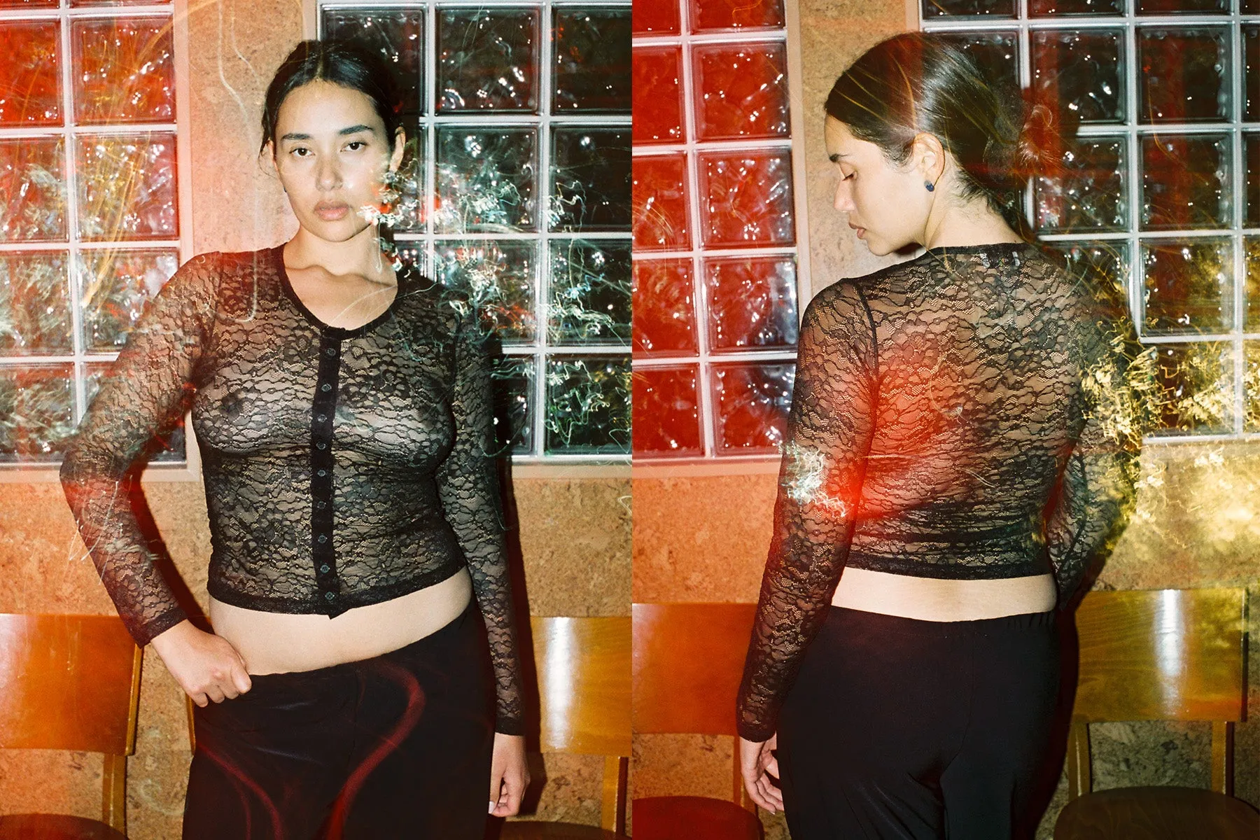 Lace Sophie Cardigan - Black sold by Gil Rodriguez product image thumbnail 2